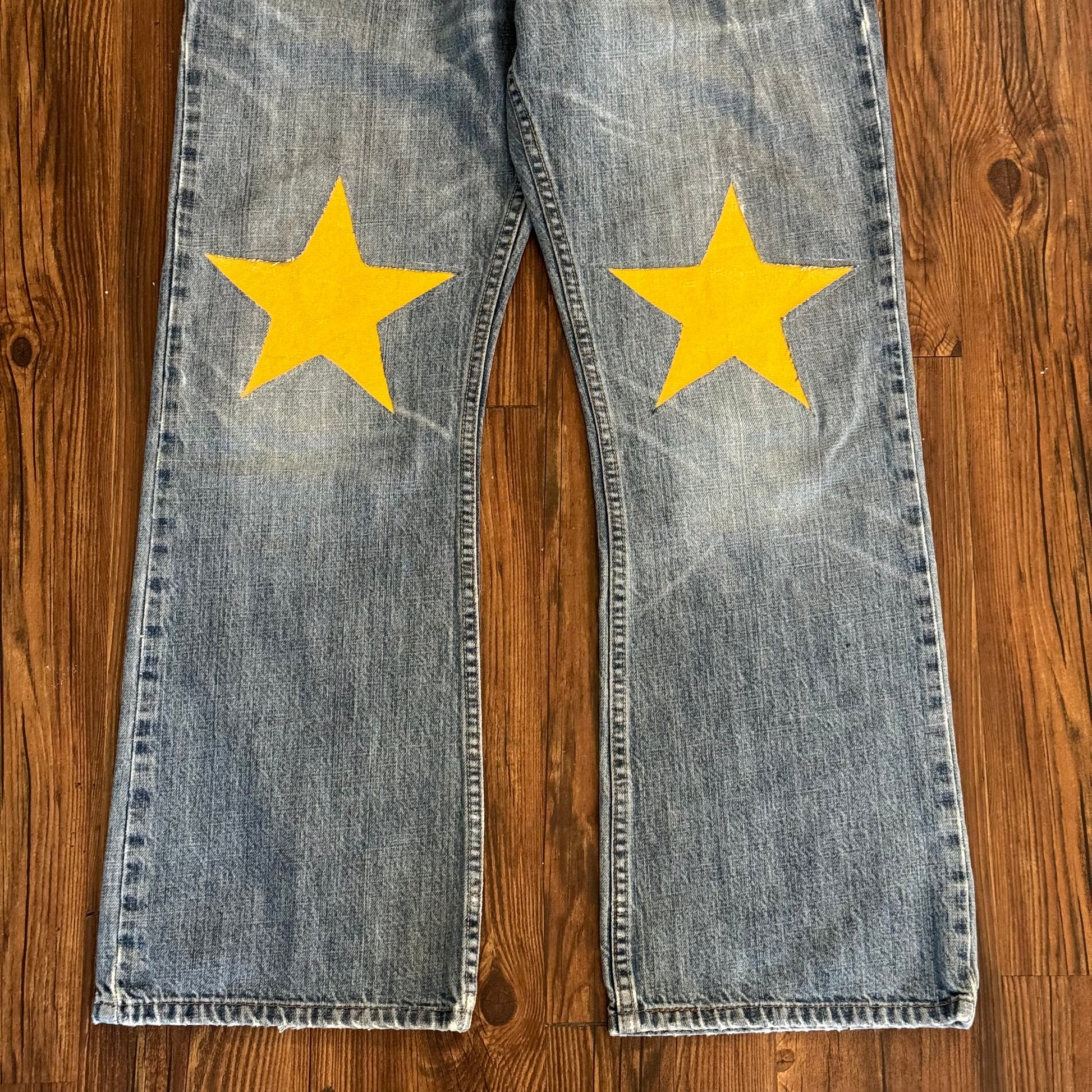 Vintage Levi's Yellow Star Knee Jeans