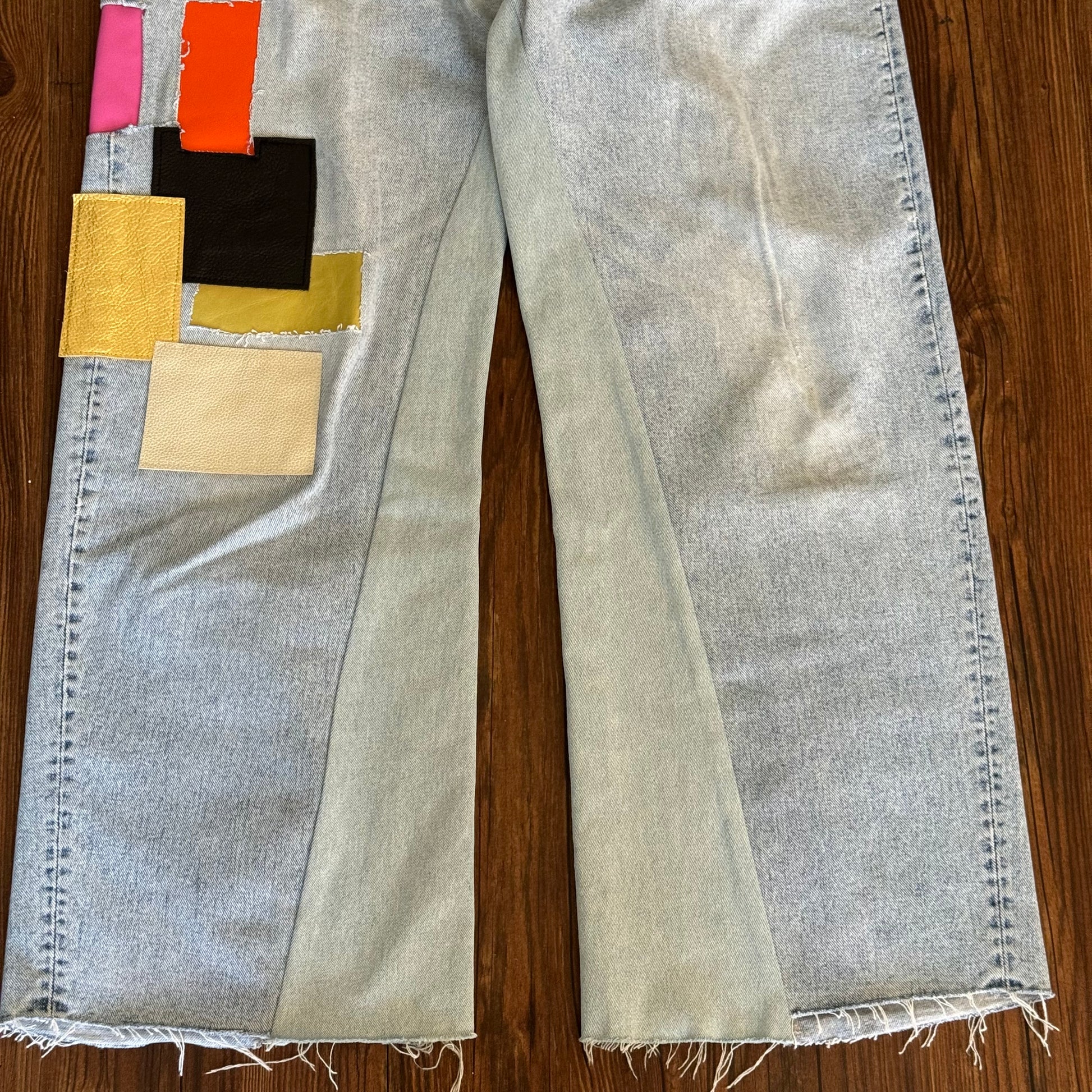 Vintage Levi's Leather Patch Baggy Jeans