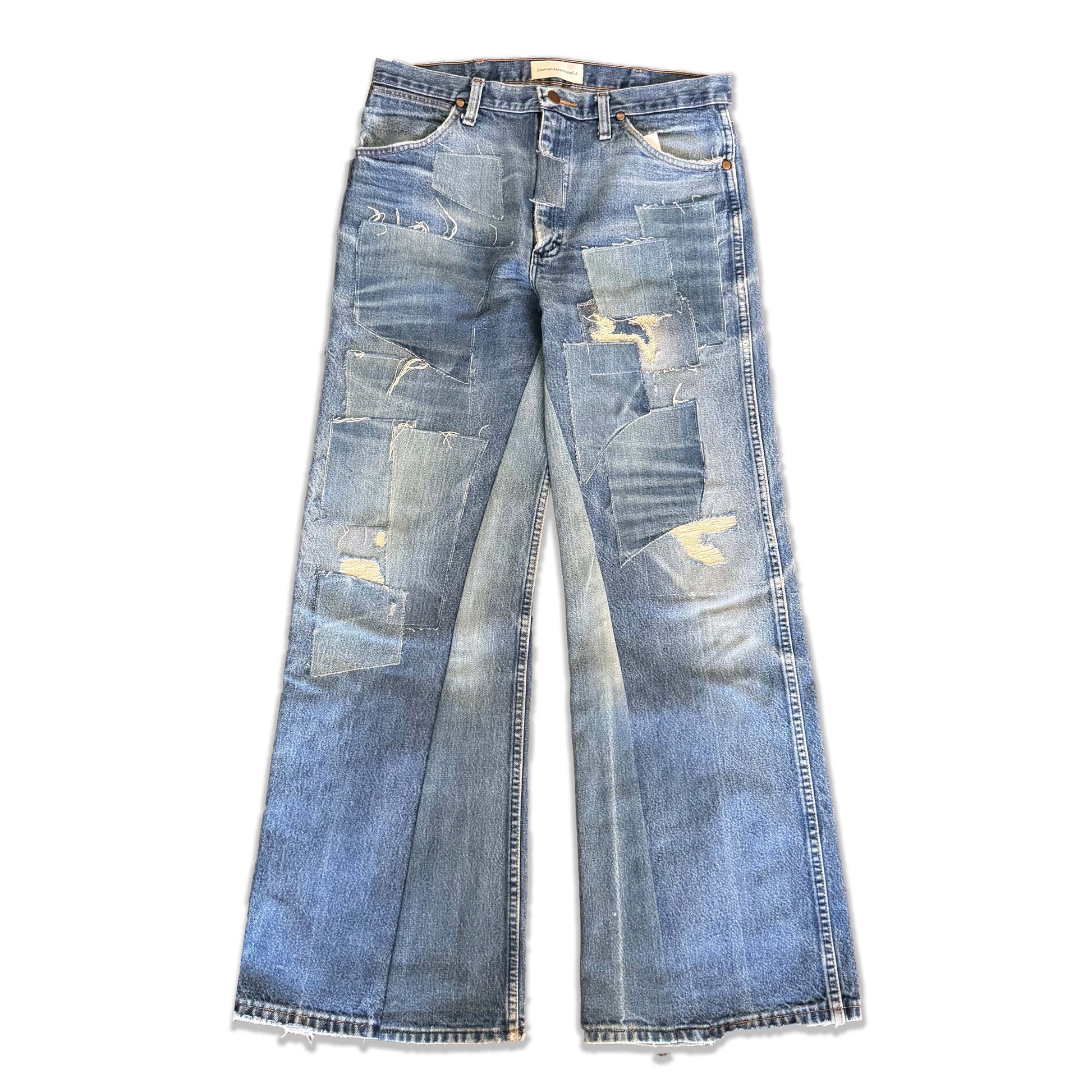 Vintage Wrangler Repaired Patchwork Jeans