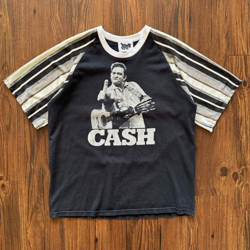 Johnny Cash Striped Shirt (Large)