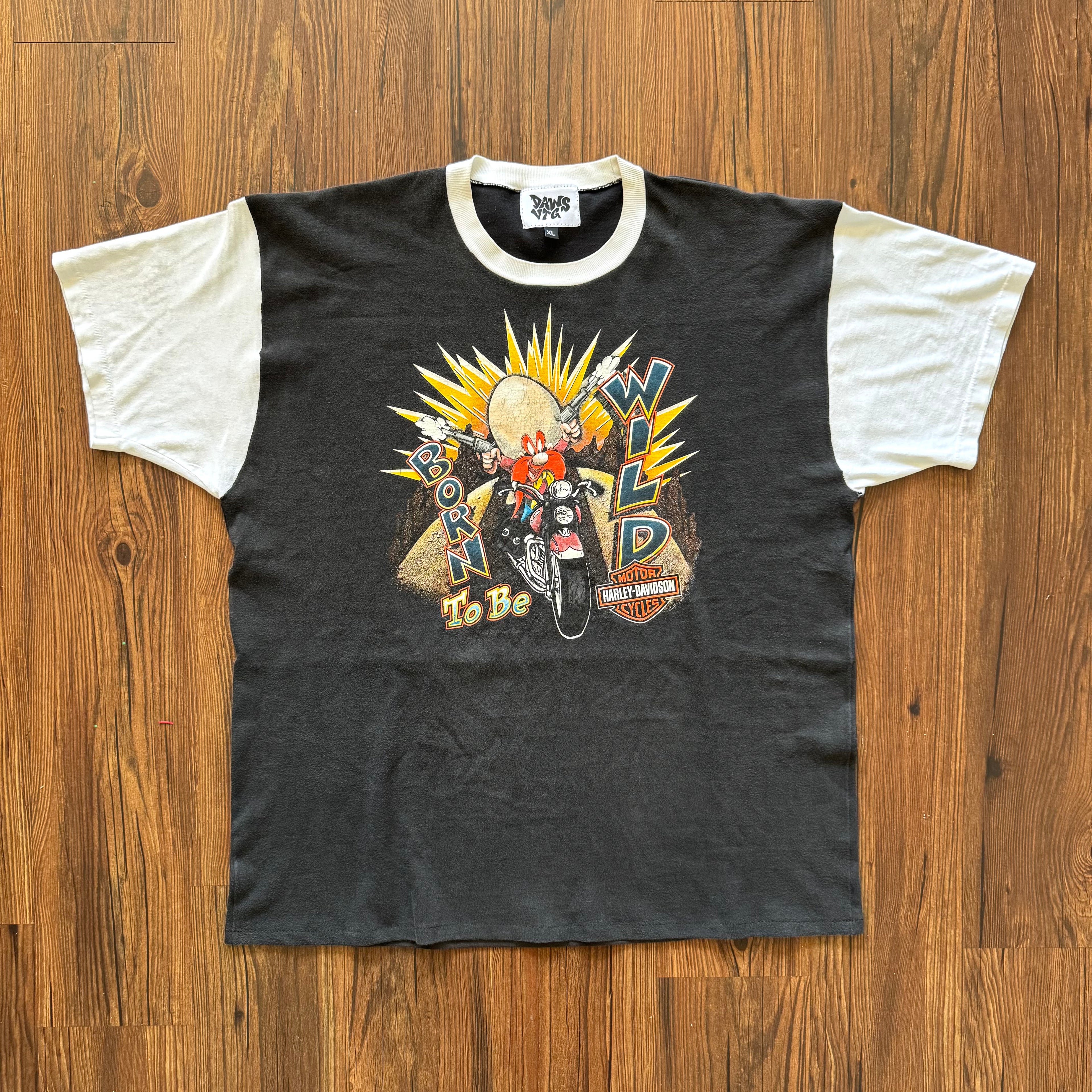 Repaired Looney Tunes Harley Shirt (XL)