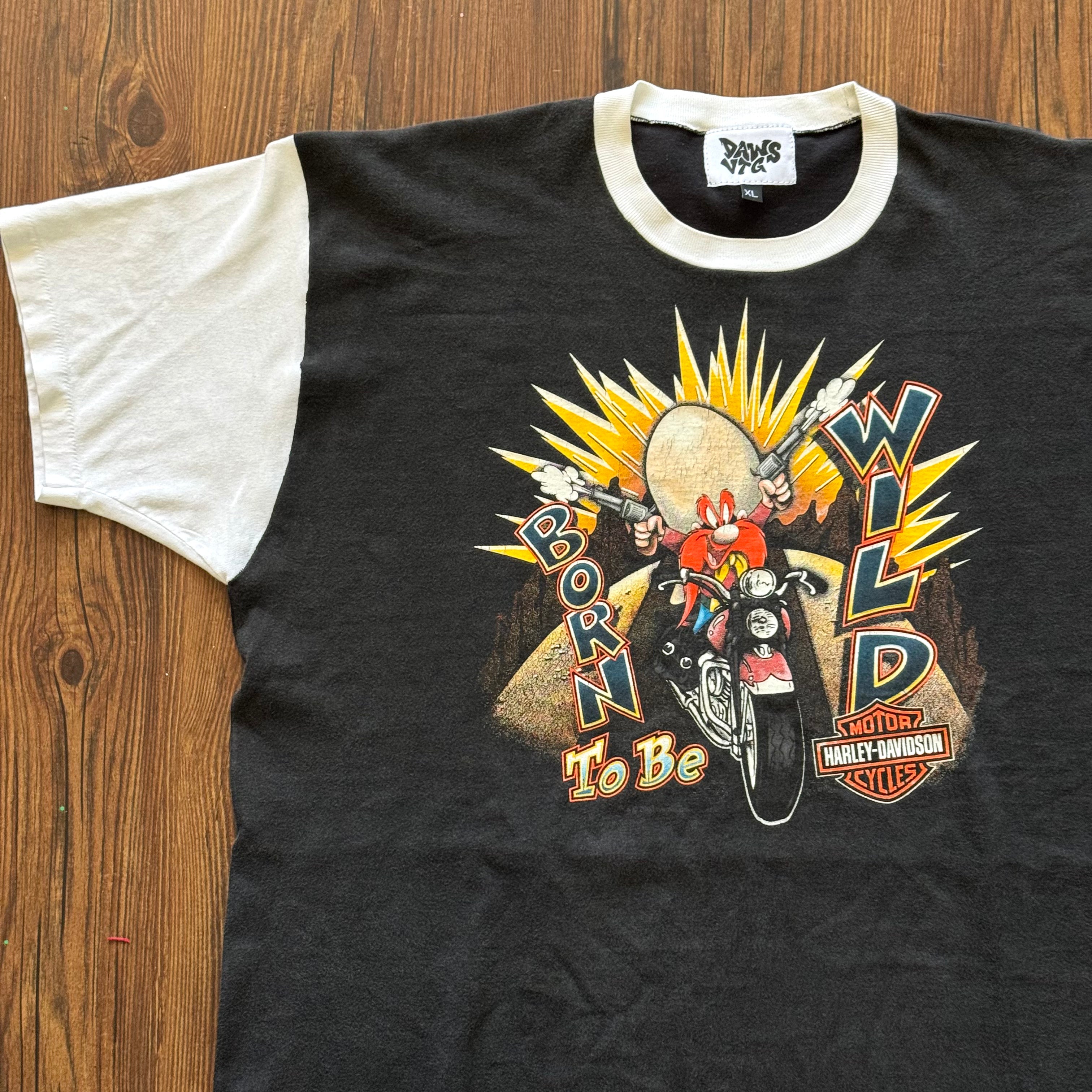 Repaired Looney Tunes Harley Shirt (XL)