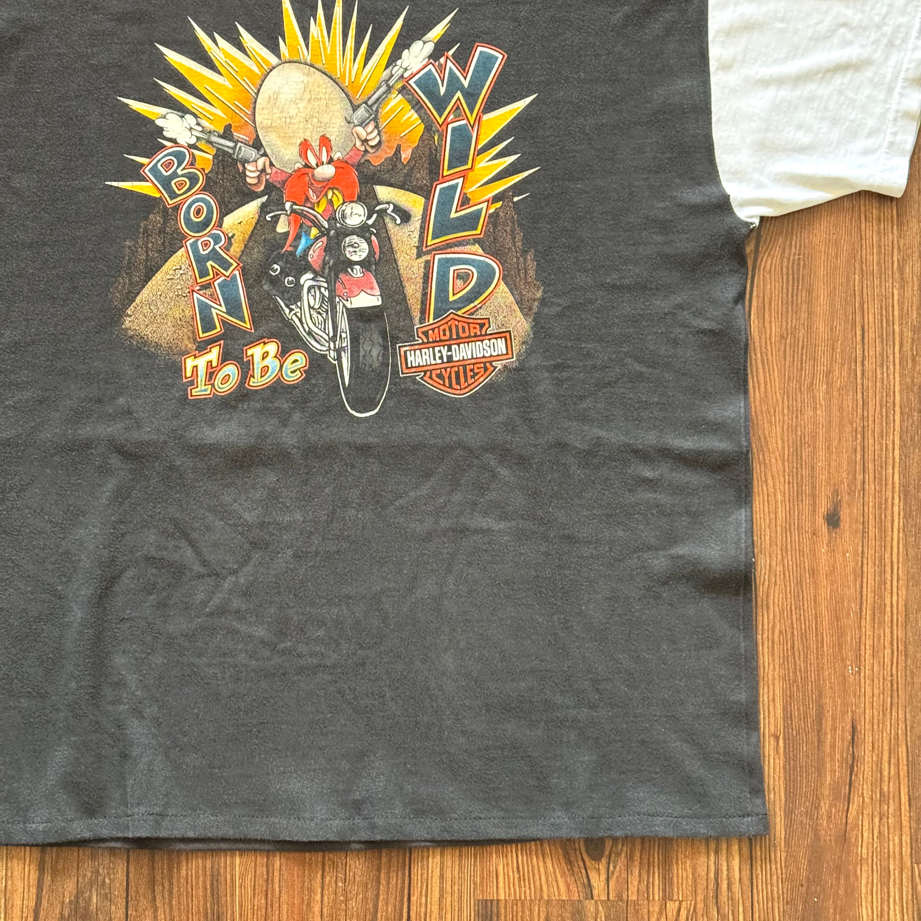 Repaired Looney Tunes Harley Shirt (XL)