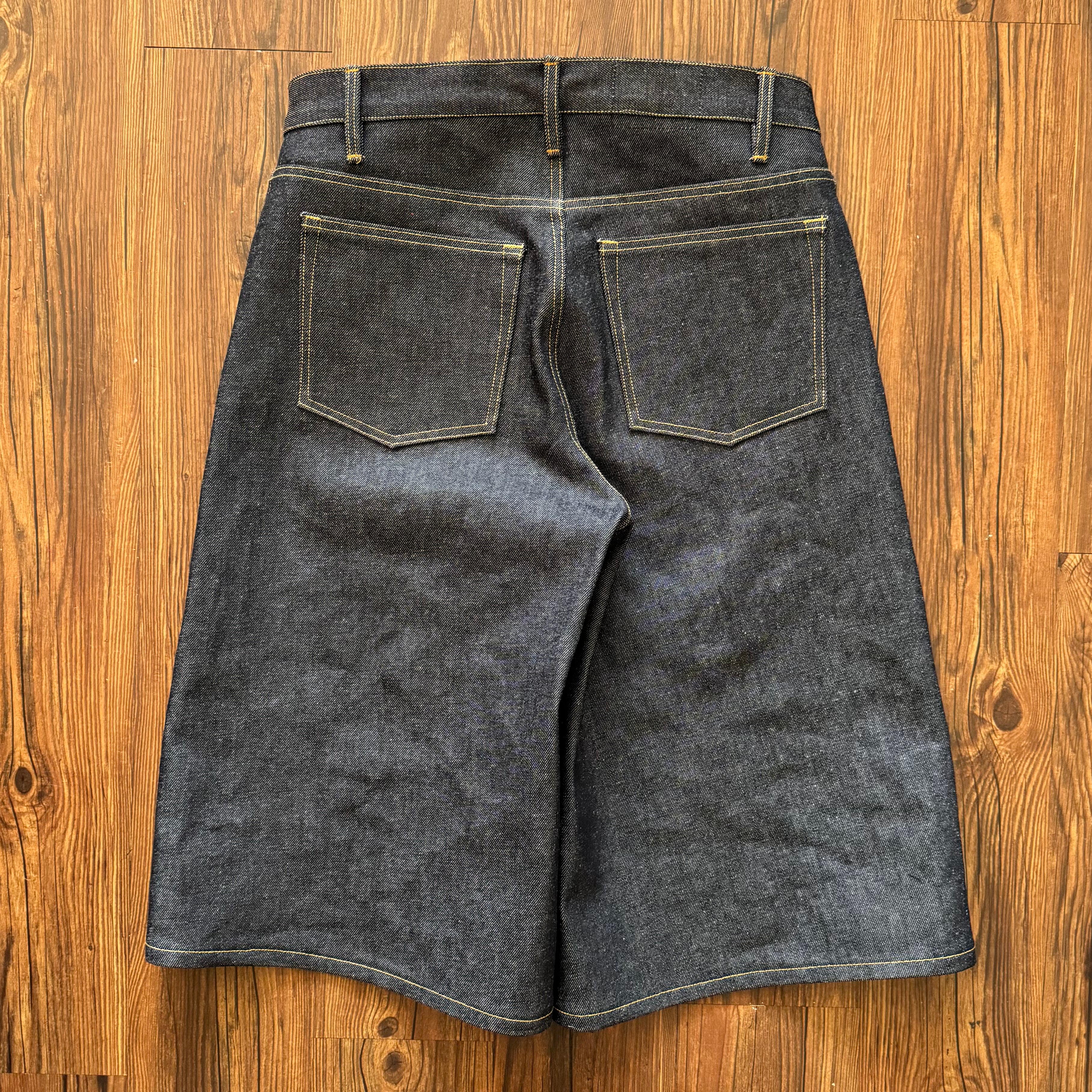 Double Sided Striped Denim Shorts (Size 33)