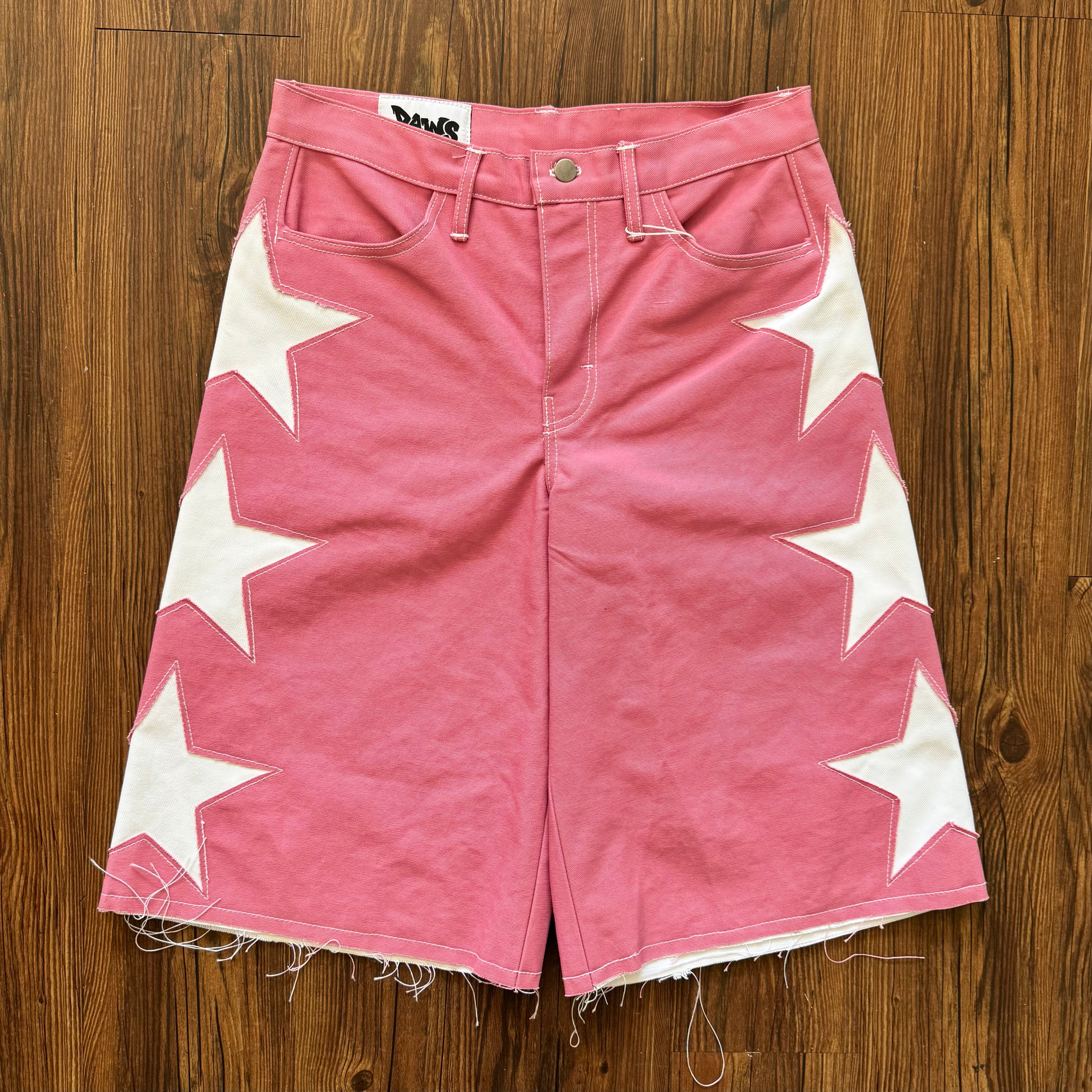 "Stars On This Side" Pink Shorts (Size 32)