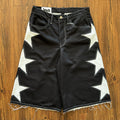 "Stars On This Side" Black Shorts (Size 32)