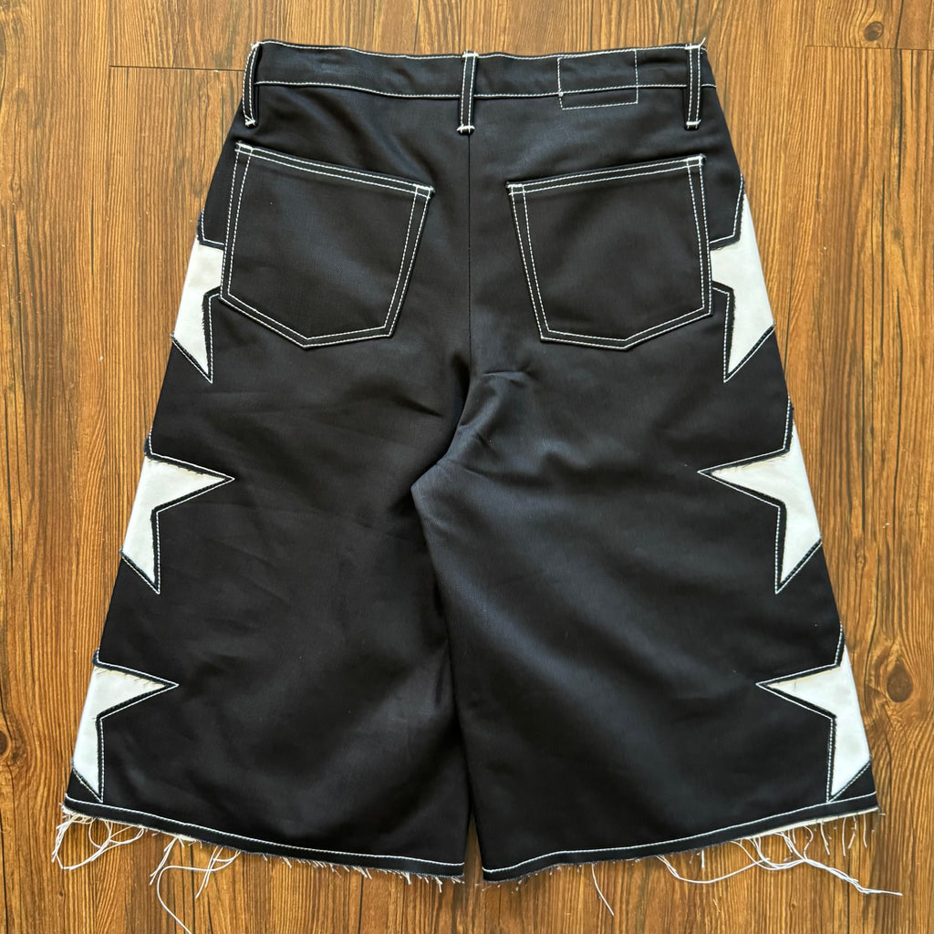 "Stars On This Side" Black Shorts (Size 32)