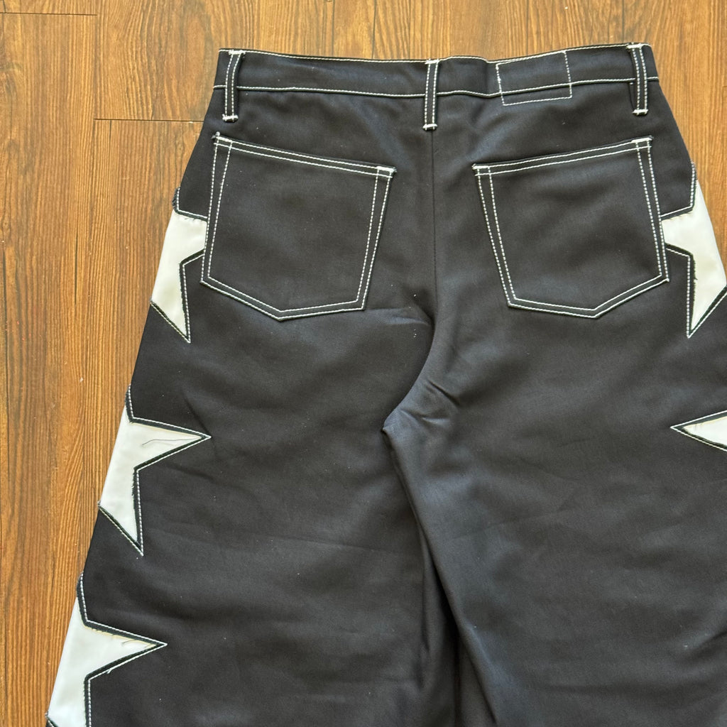 "Stars On This Side" Black Shorts (Size 34)