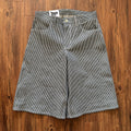 Oversized Hickory Striped Jorts (Size 36)