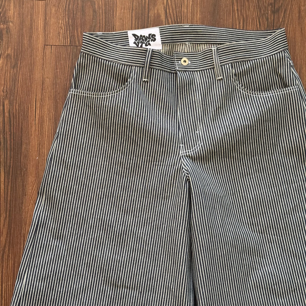Oversized Hickory Striped Jorts (Size 36)