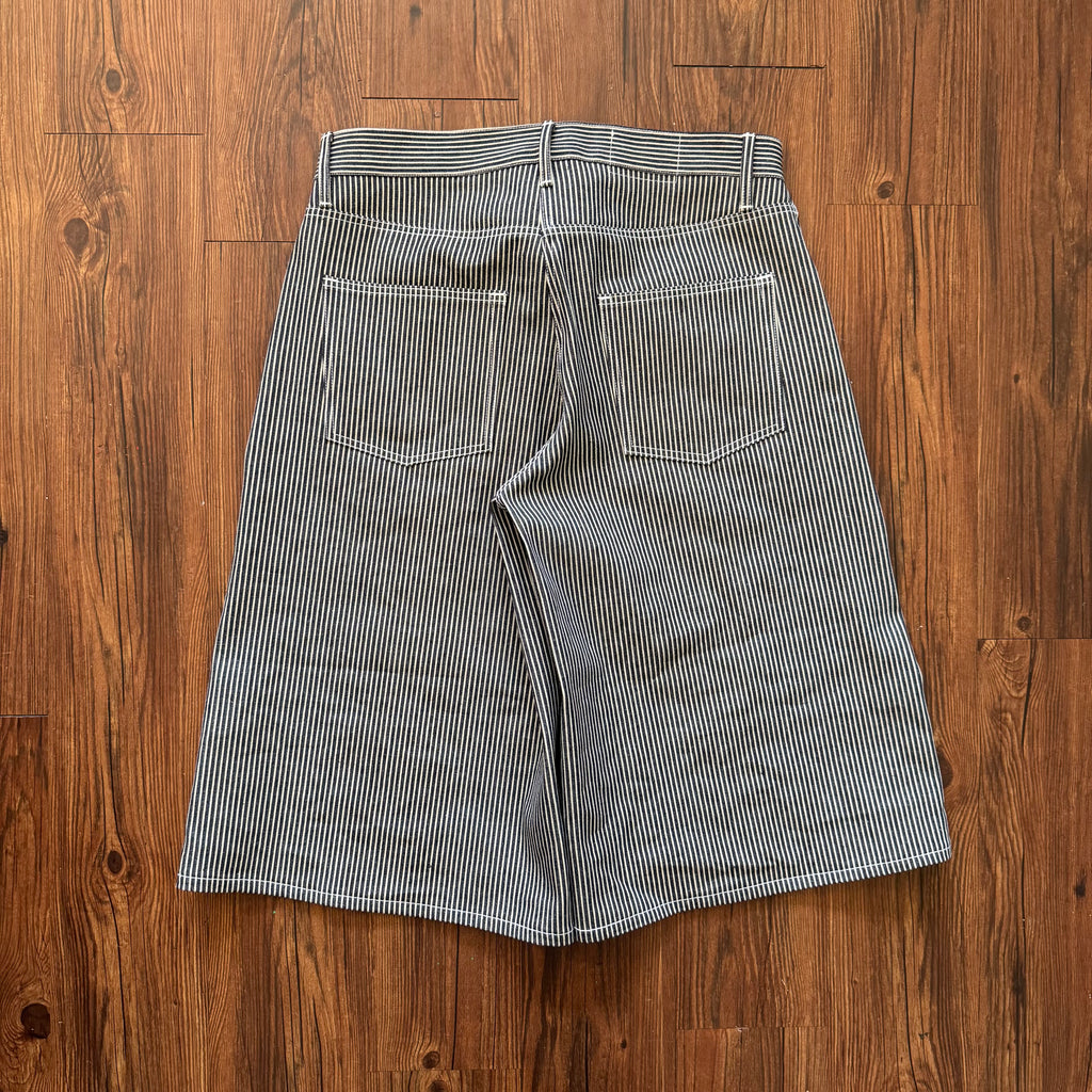 Oversized Hickory Striped Jorts (Size 36)