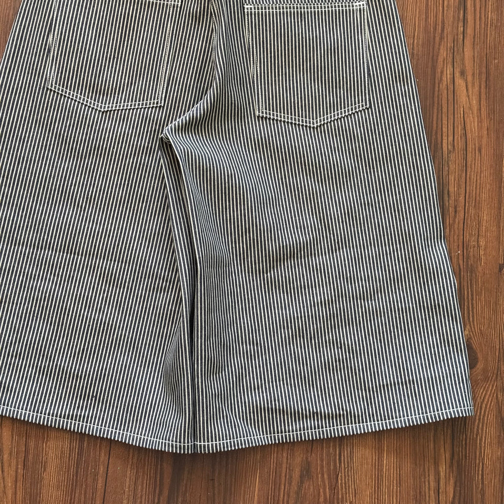 Oversized Hickory Striped Jorts (Size 36)