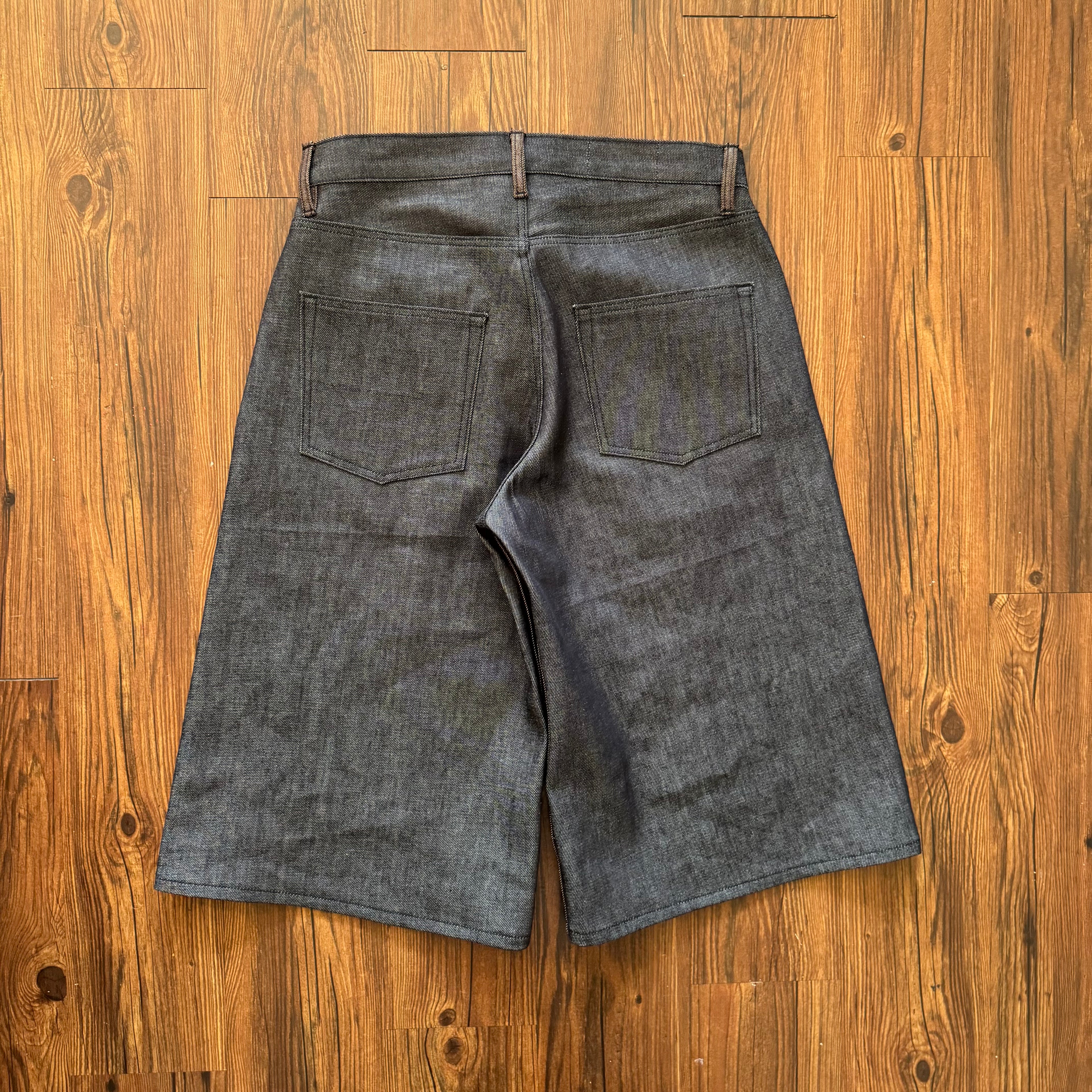 Double Sided Brown Indigo Jorts (Size 32)