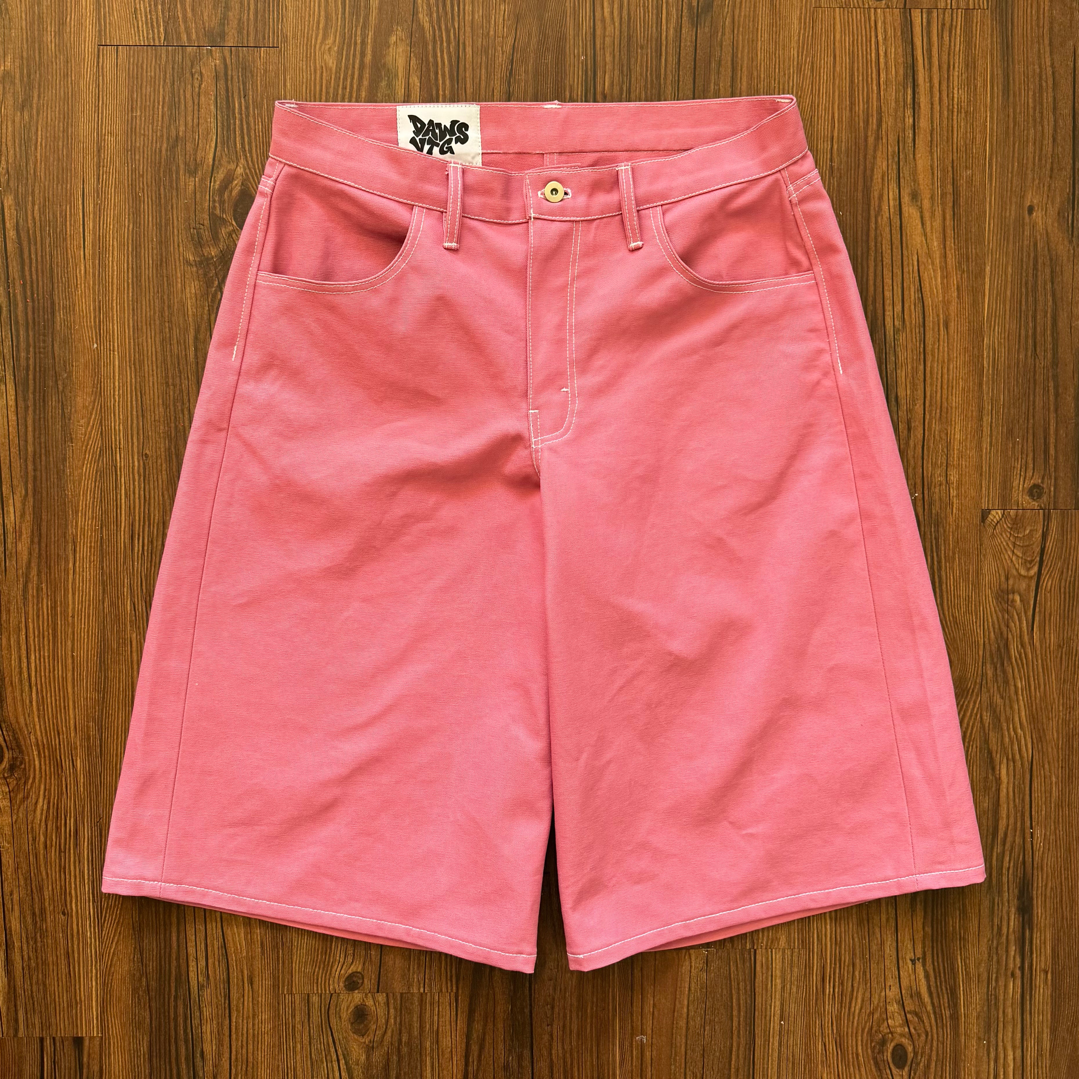 Pink Carhartt Canvas Oversized Jorts (Size 34)