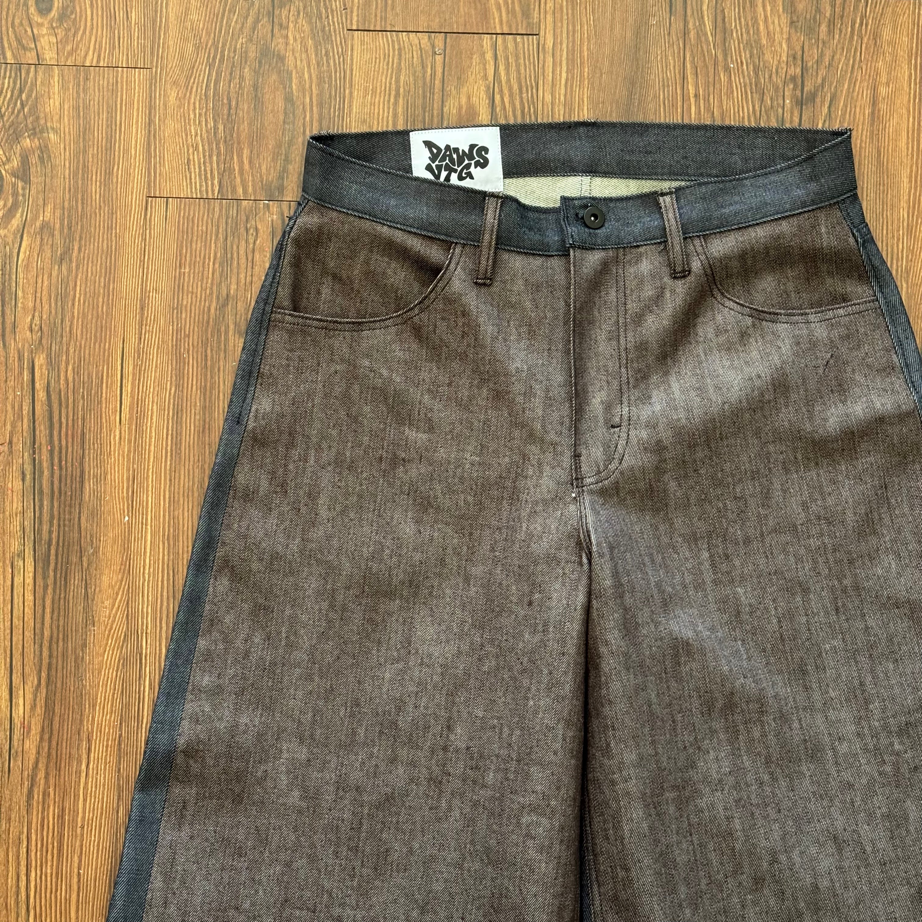 Double Sided Brown Indigo Jorts (Size 32)