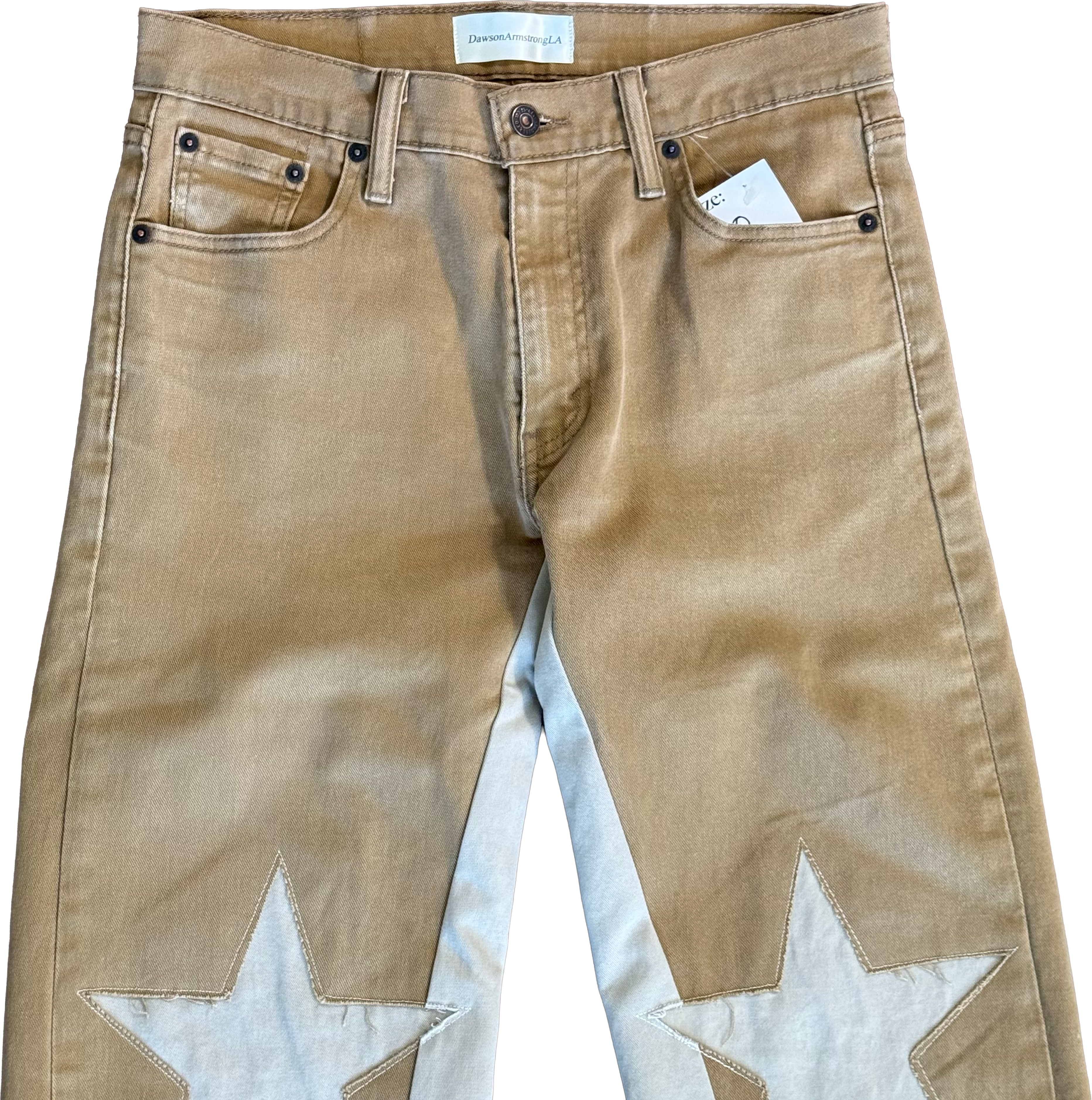 Khaki Star Knee Jeans