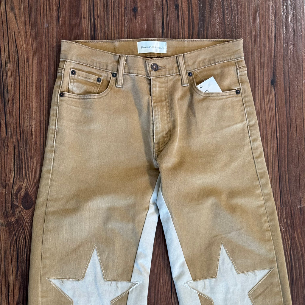 Levi's Khaki Star Knee Jeans