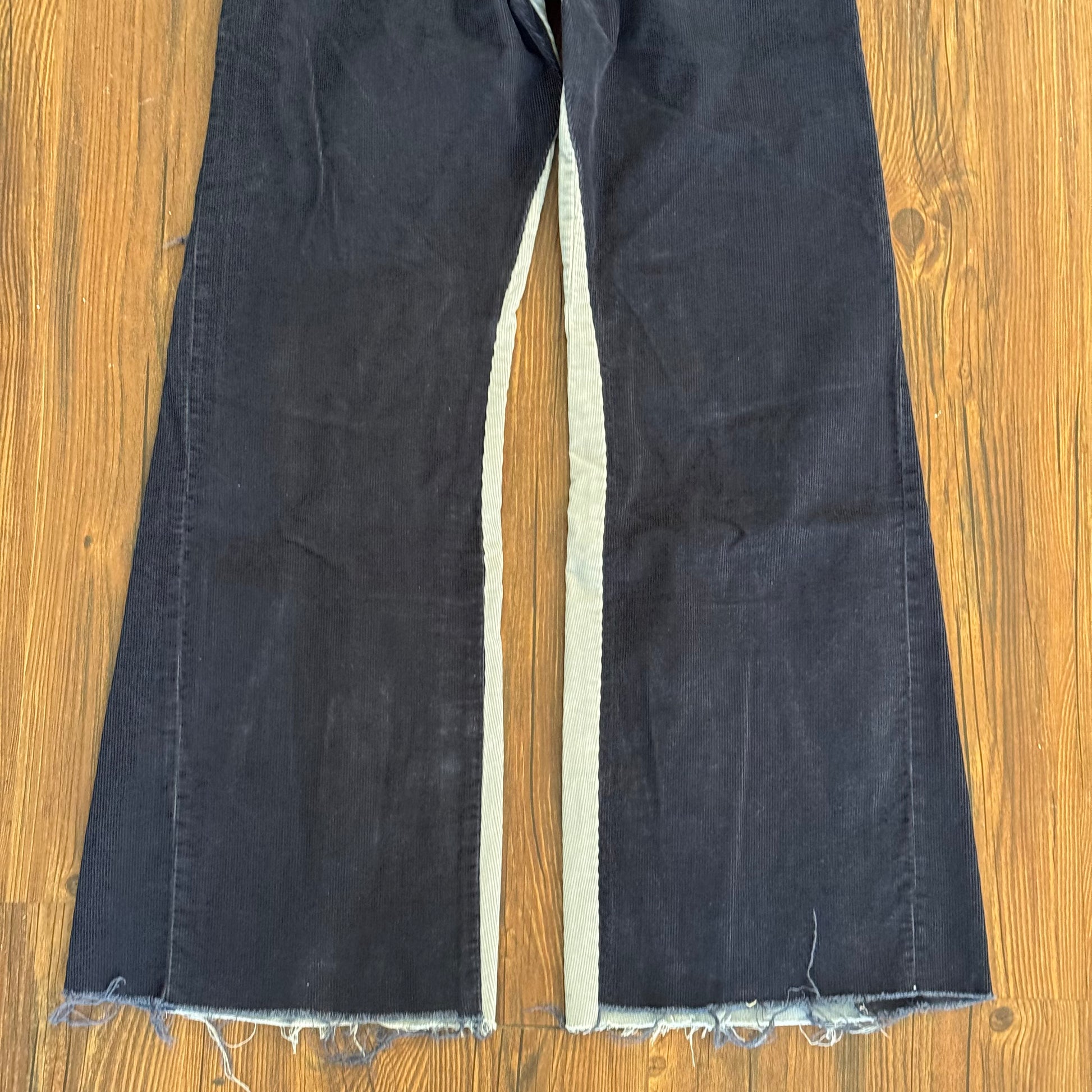 Vintage Navy Corduroy Star Knee Pants