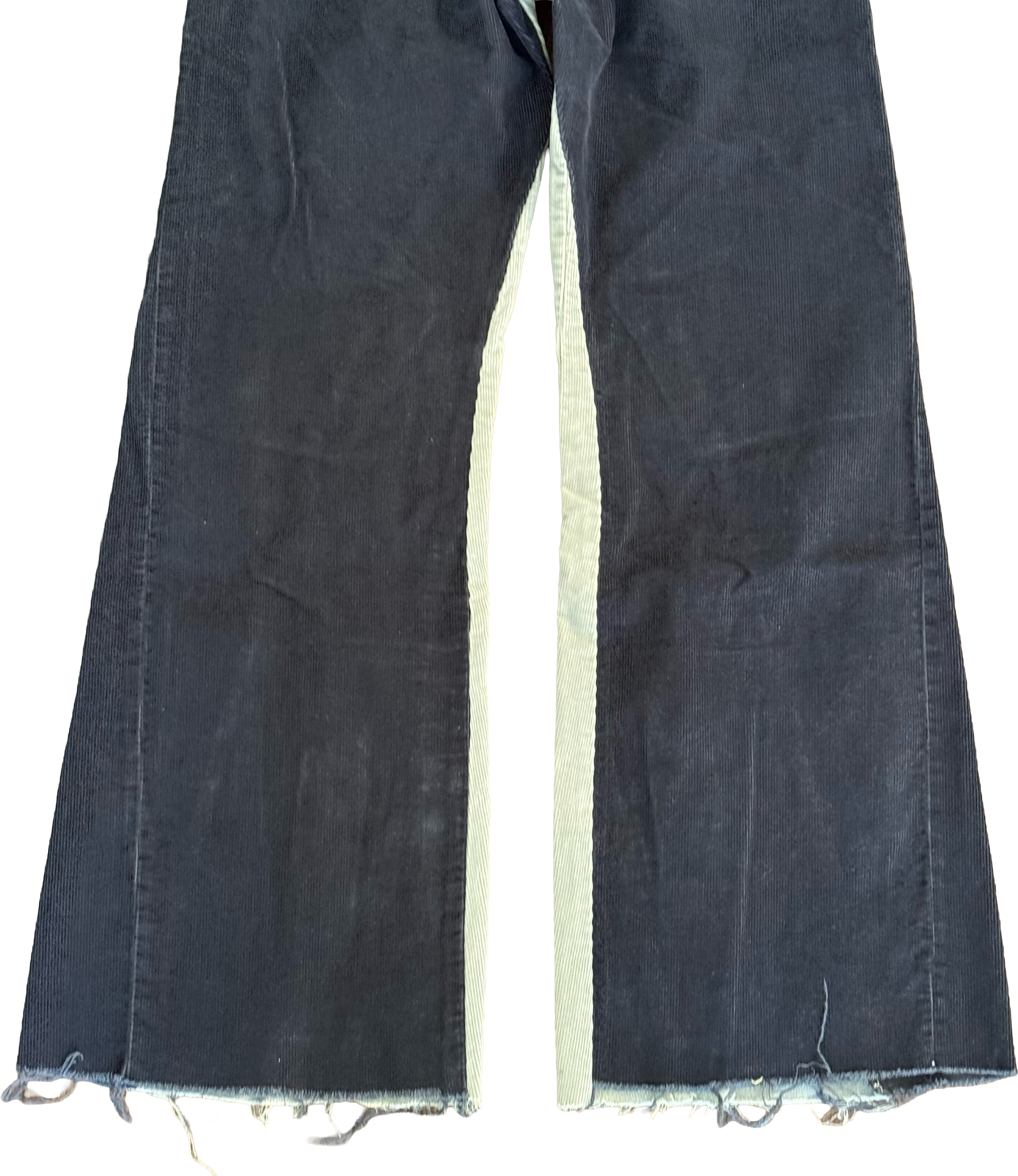 Navy Corduroy Star Knee Pants