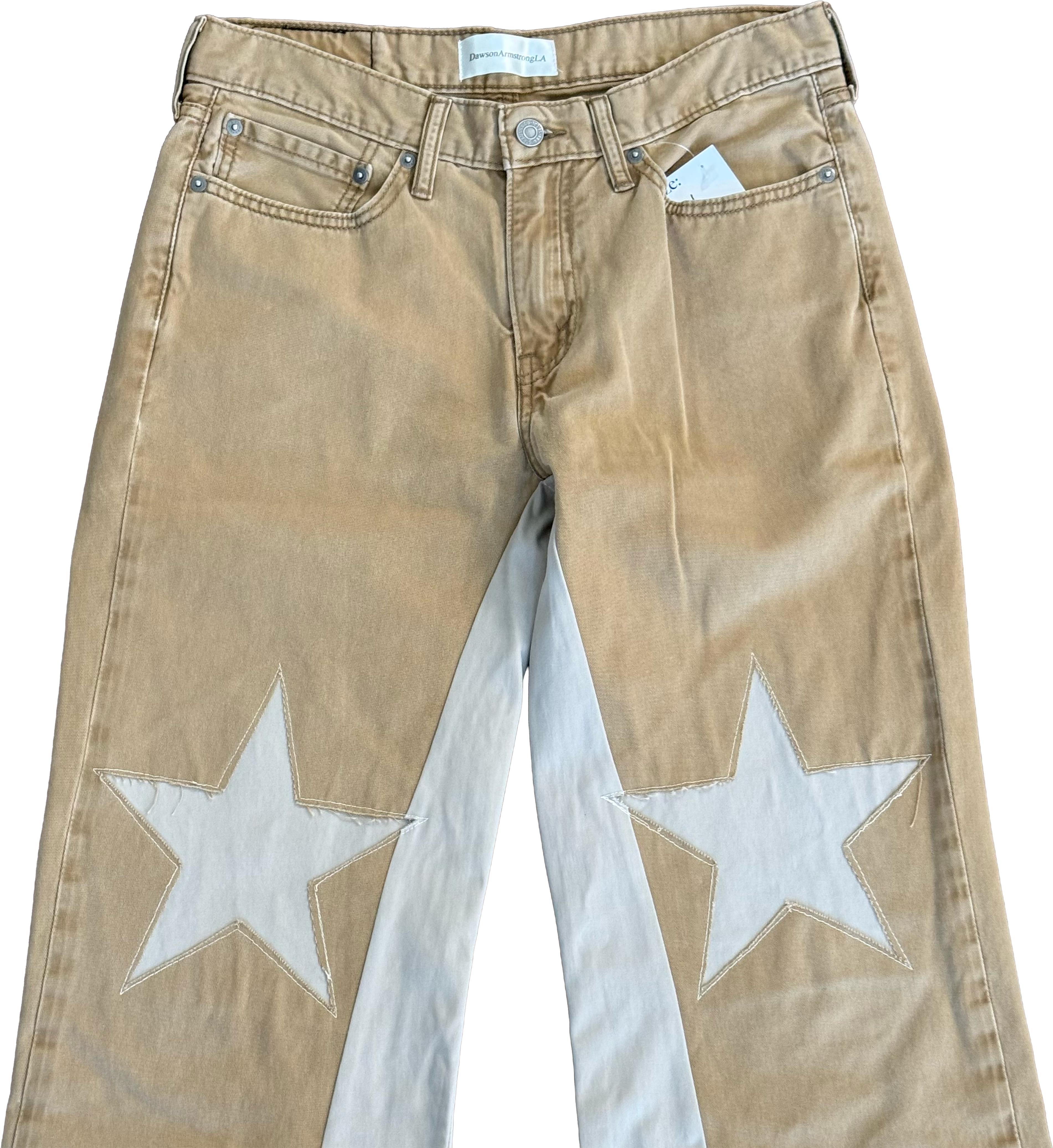 Khaki Star Knee Pants