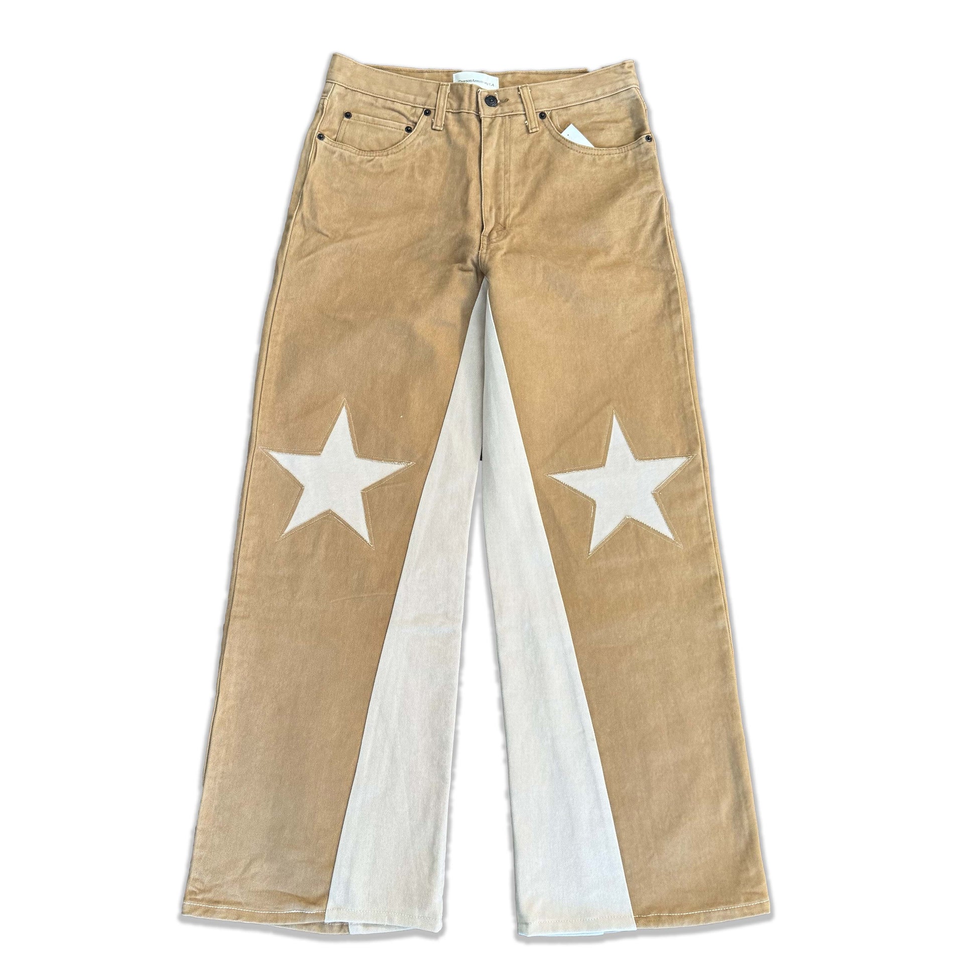Vintage Khaki Tan Star Knee Pants