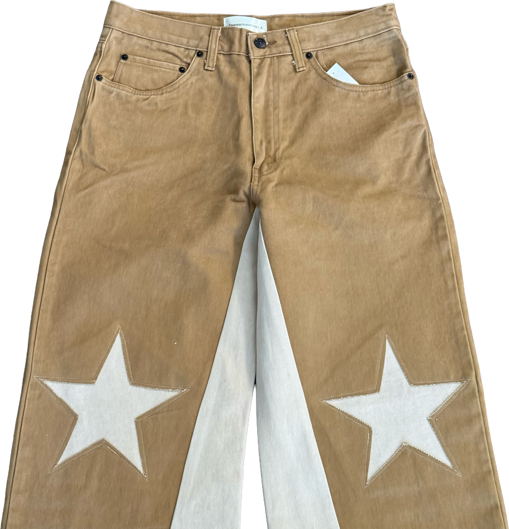 Tan Star Knee Pants