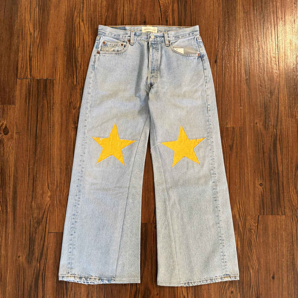 Vintage Levi's Yellow Star Knee Jeans