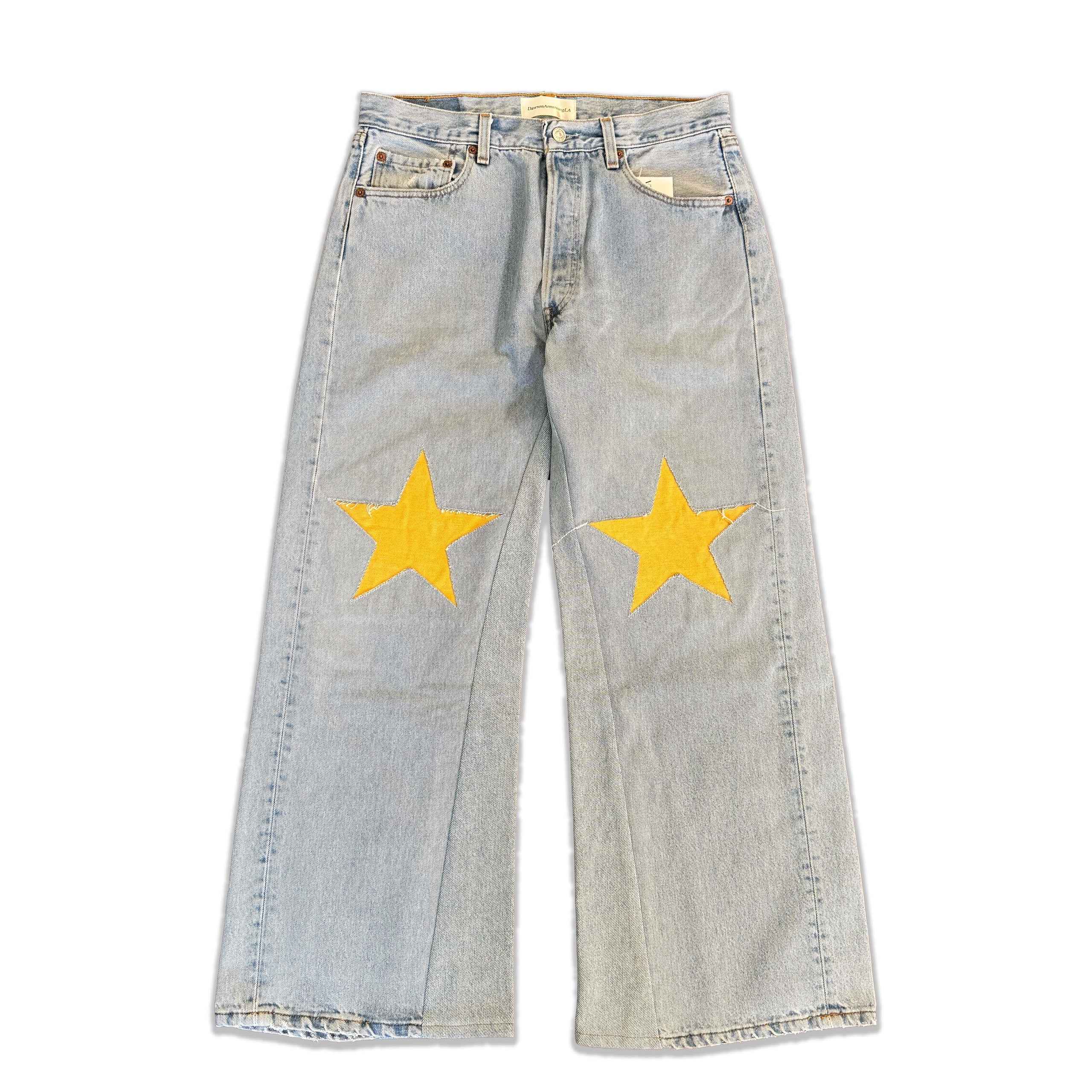 Vintage Levi's Yellow Star Knee Jeans
