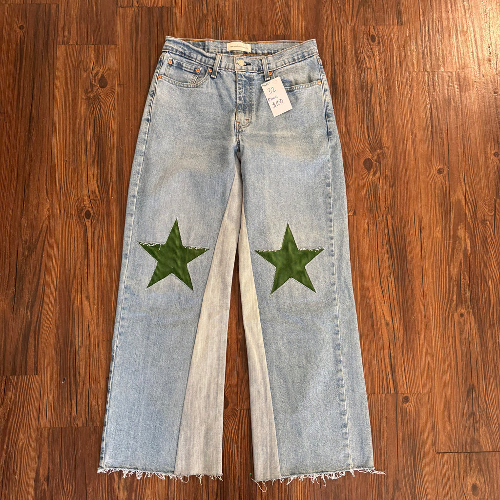 Vintage Levi's Green Star Knee Jeans
