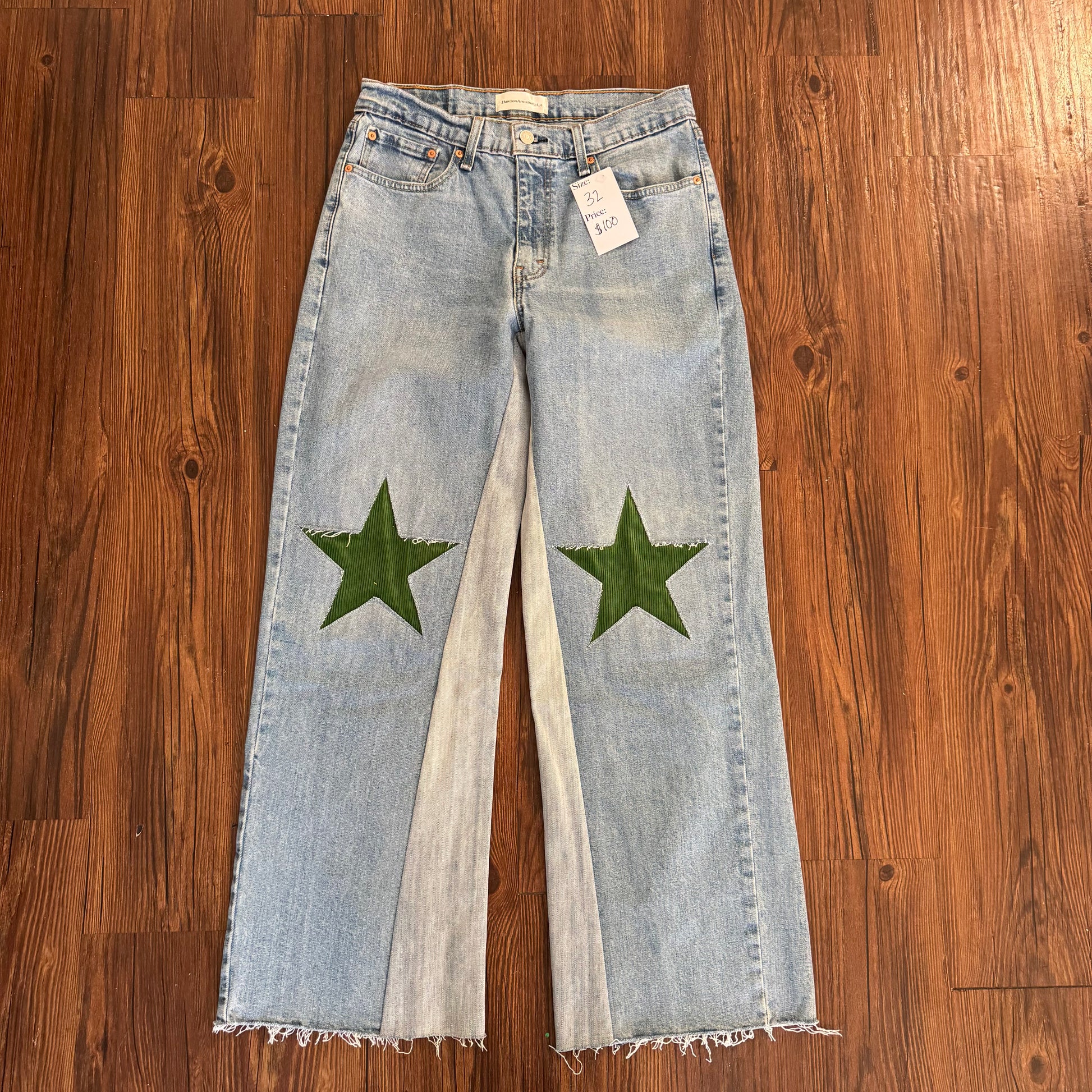 Vintage Levi's Green Star Knee Jeans