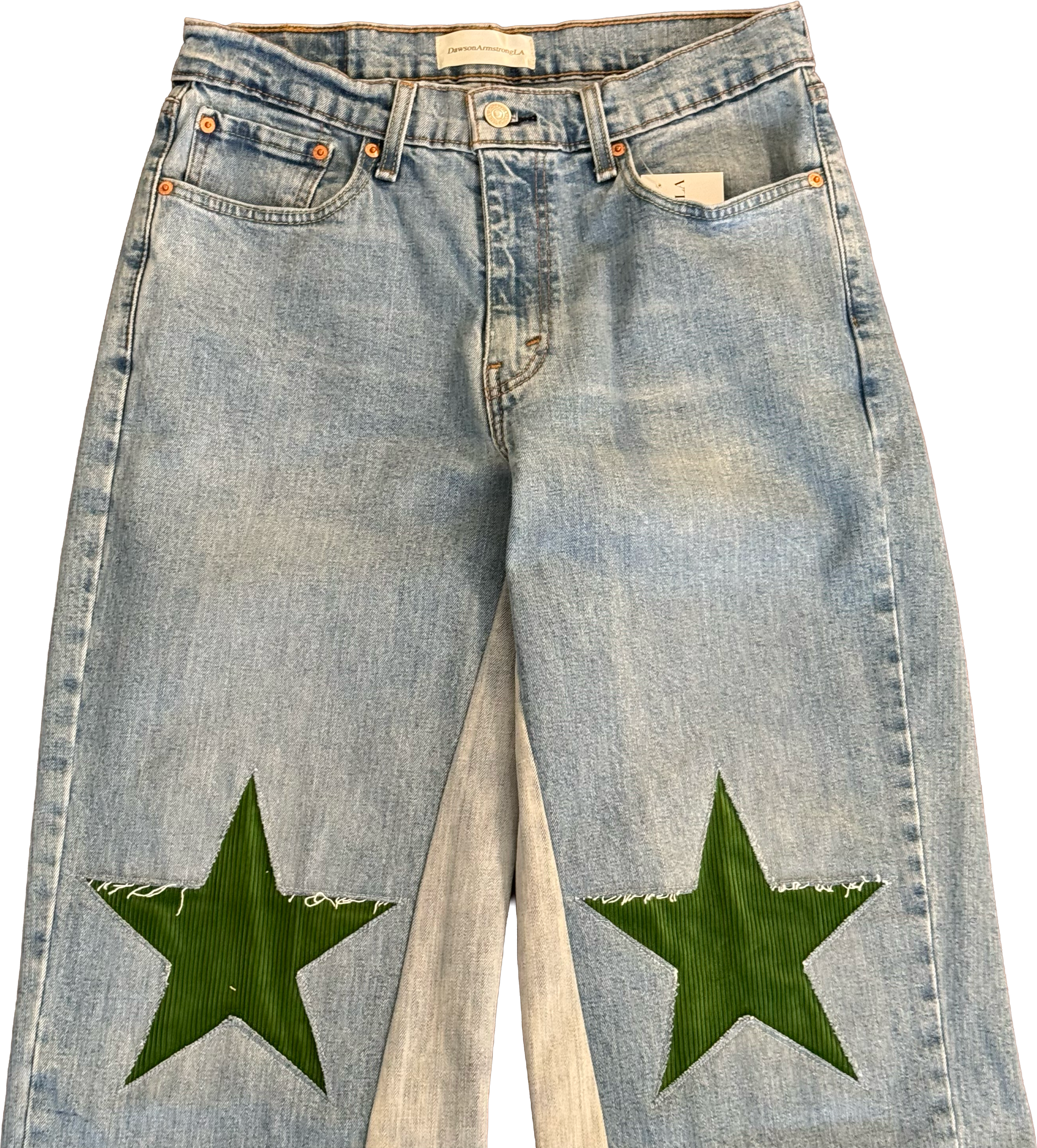 Green Star Knee Jeans