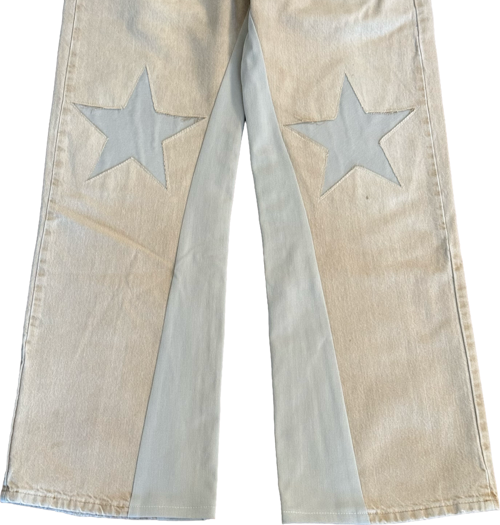 Khaki Star Knee Pants