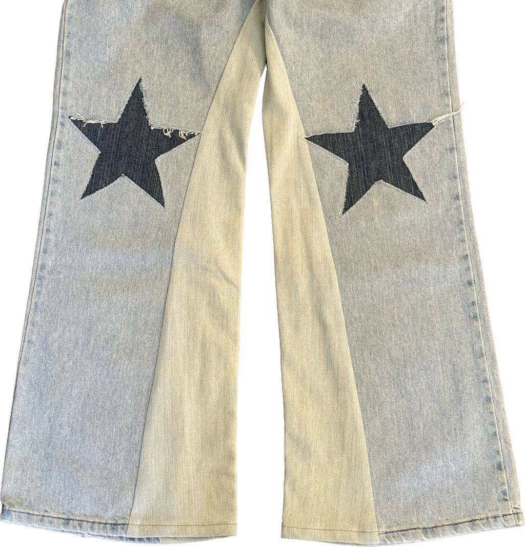 Denim Star Knee Jeans