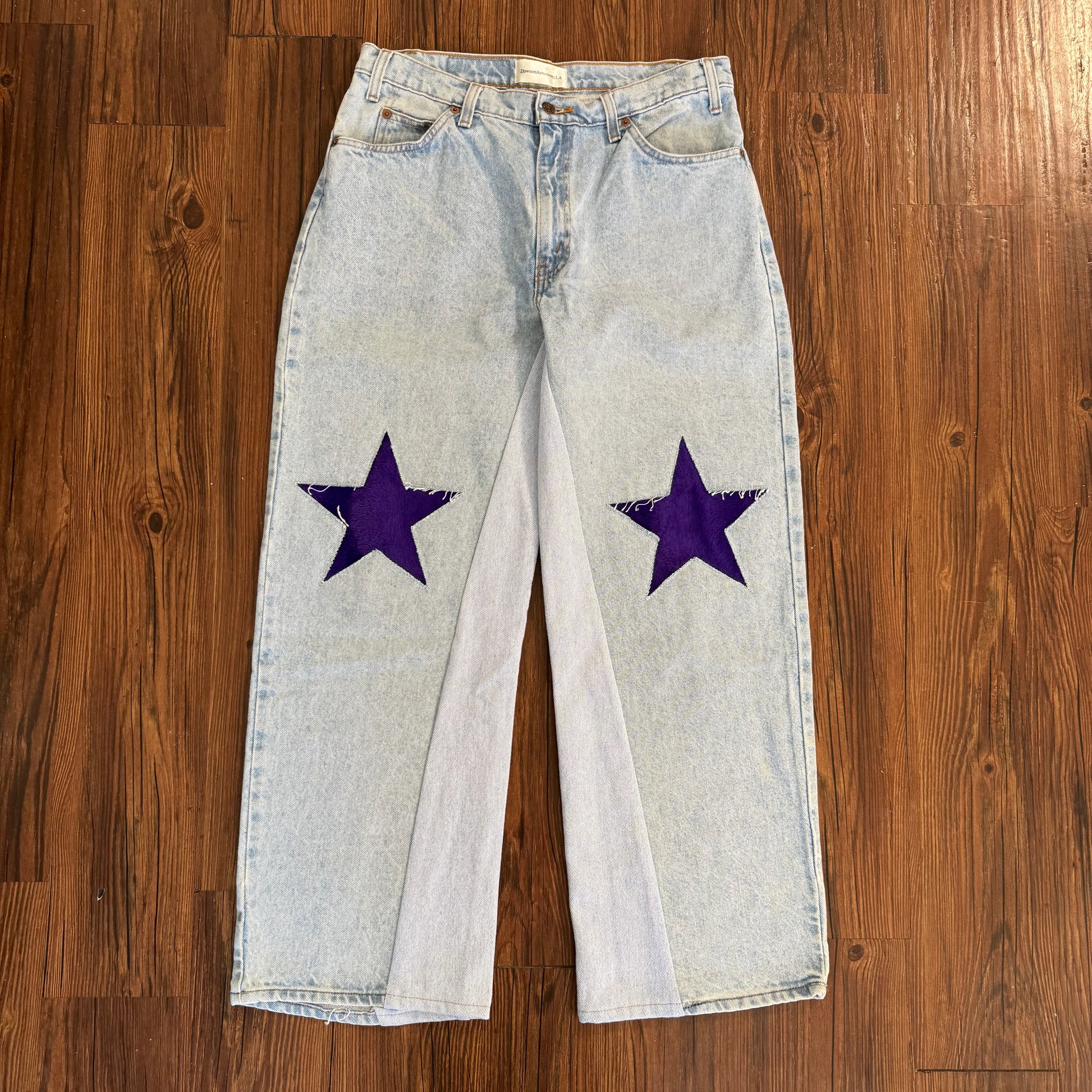 Vintage Levi's Denim Purple Star Knee Jeans