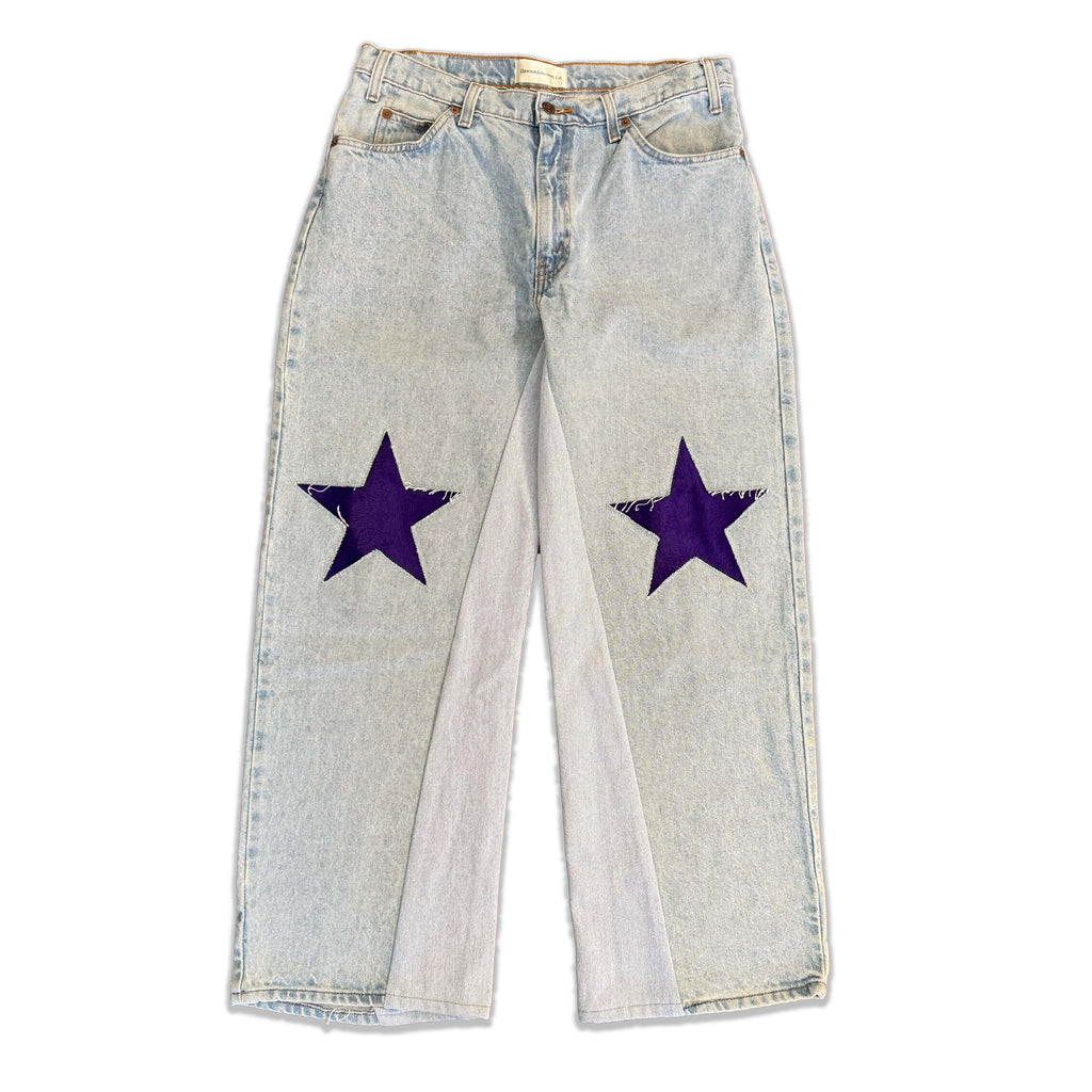 Vintage Levi's Denim Purple Star Knee Jeans