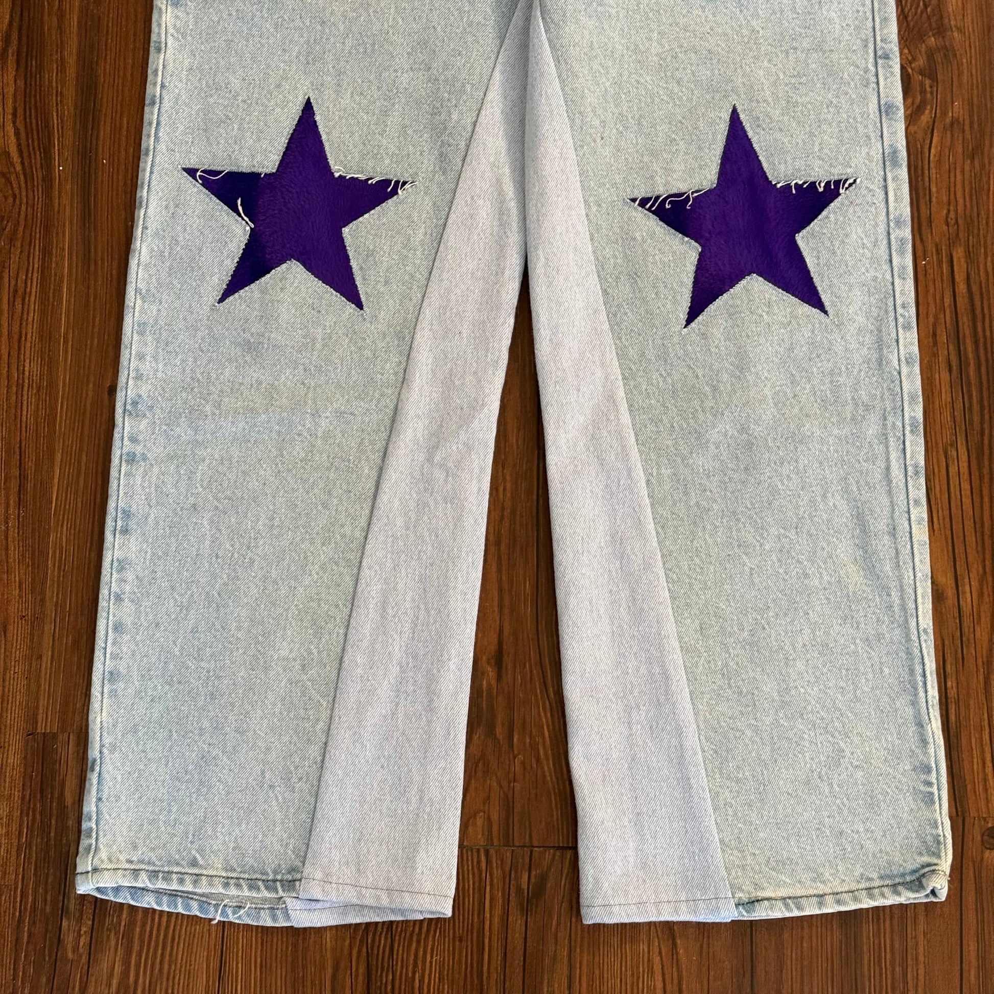 Vintage Levi's Denim Purple Star Knee Jeans