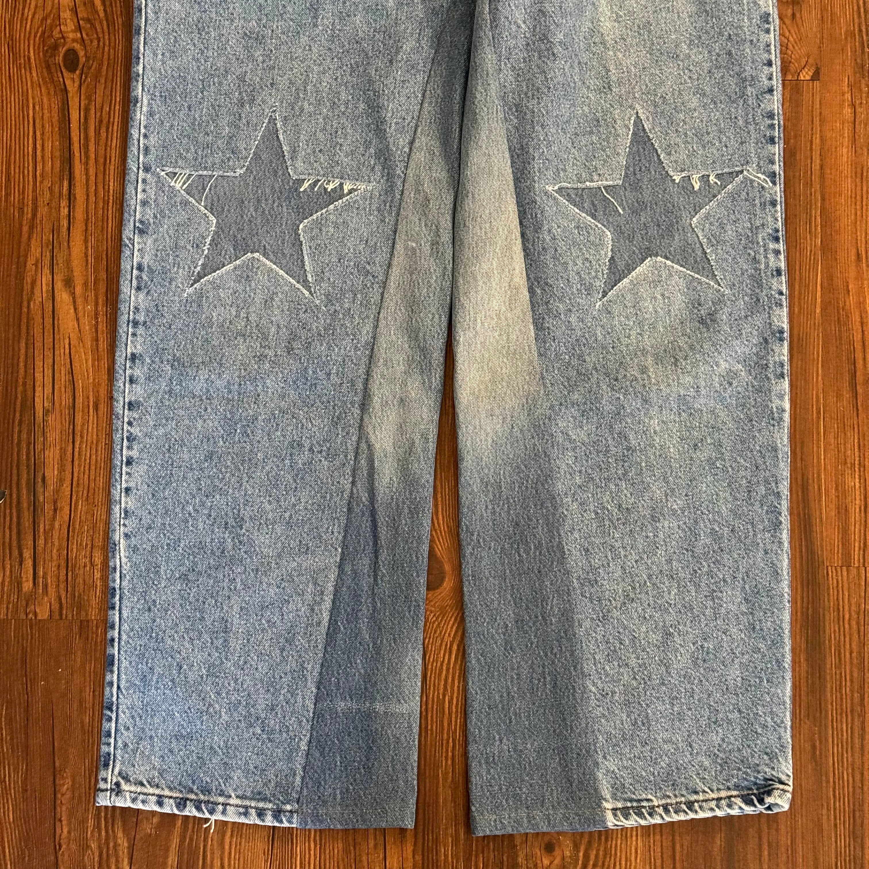 Denim Star Knee Jeans