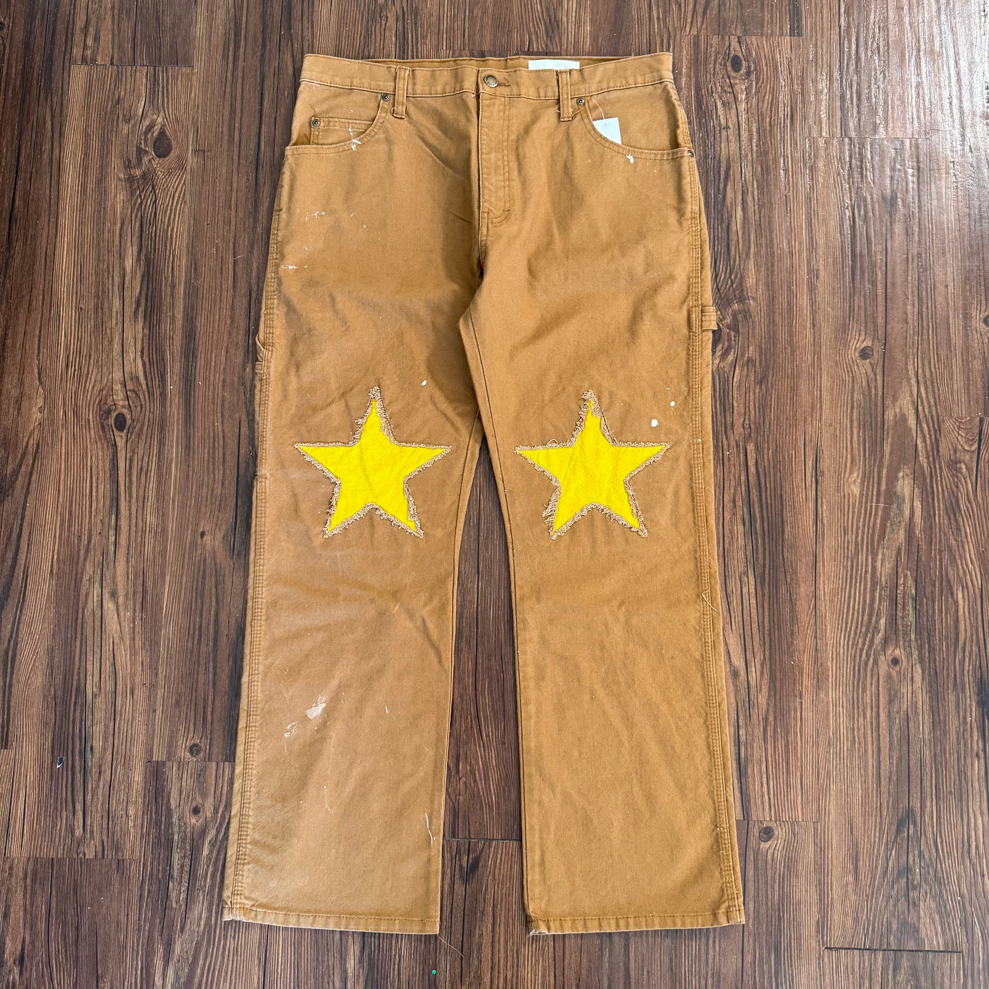 Vintage Dickies Yellow Star Knee Carpenter Pants