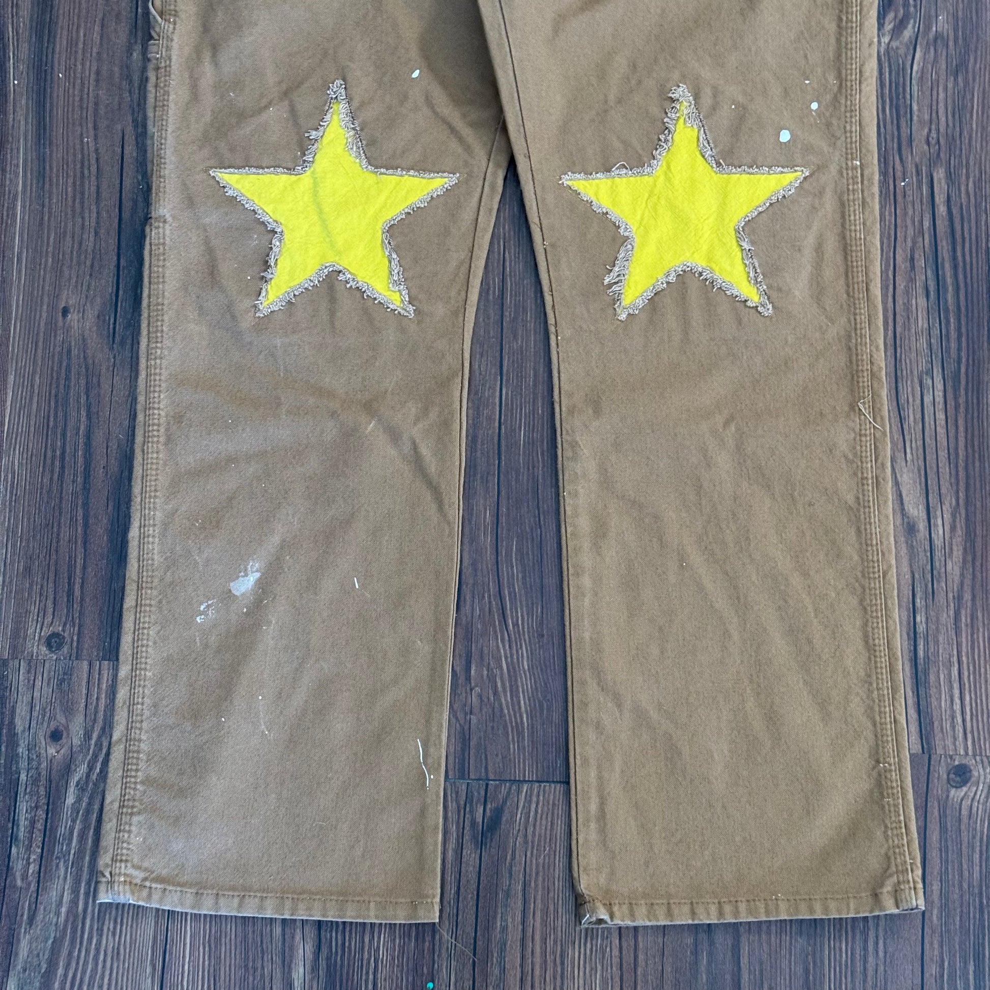 Vintage Dickies Yellow Star Knee Carpenter Pants