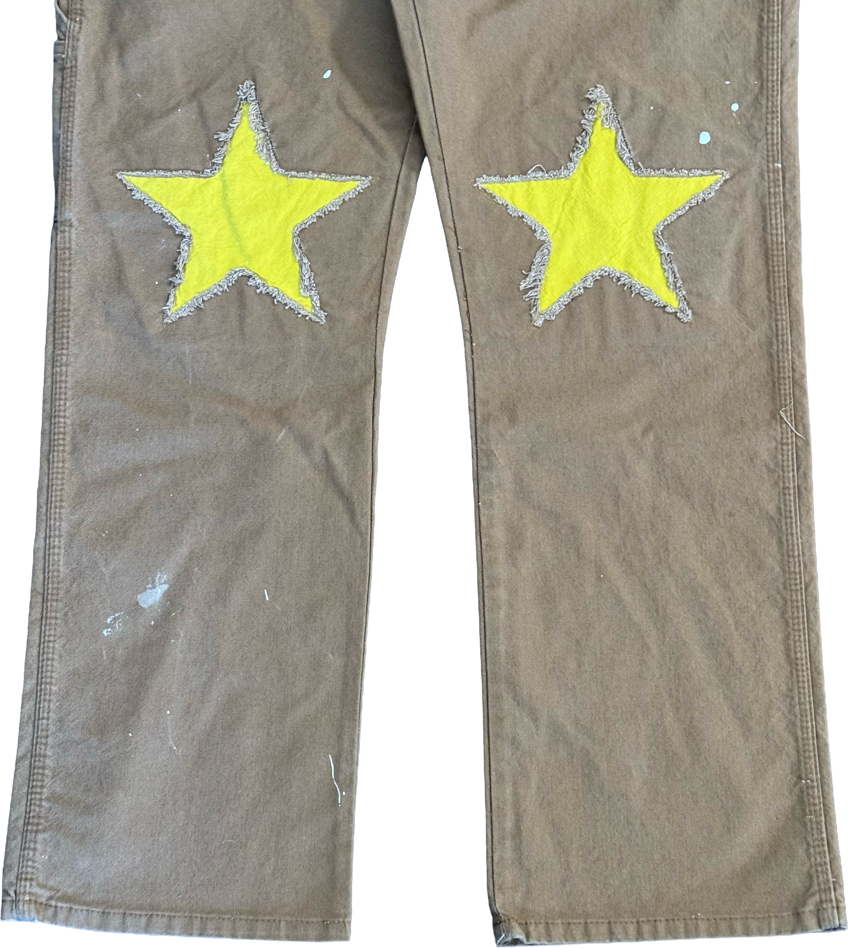 Yellow Star Knee Carpenter Pants