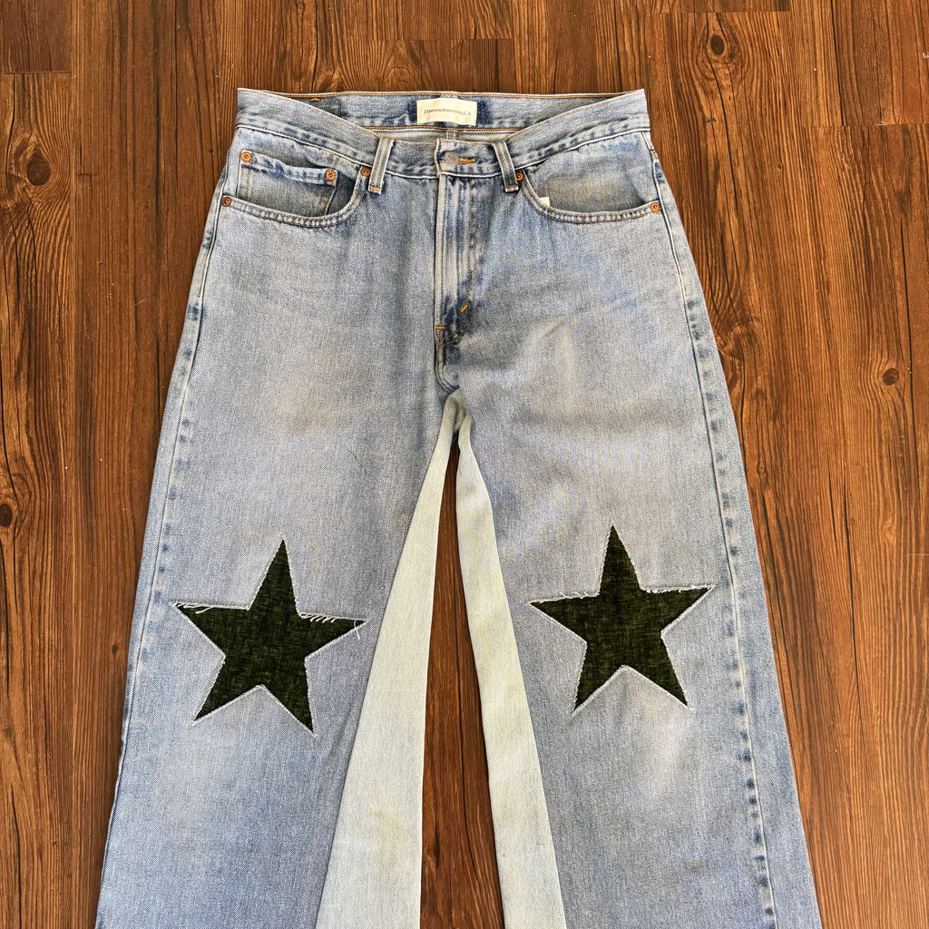 Vintage Levi's Green Star Knee Jeans