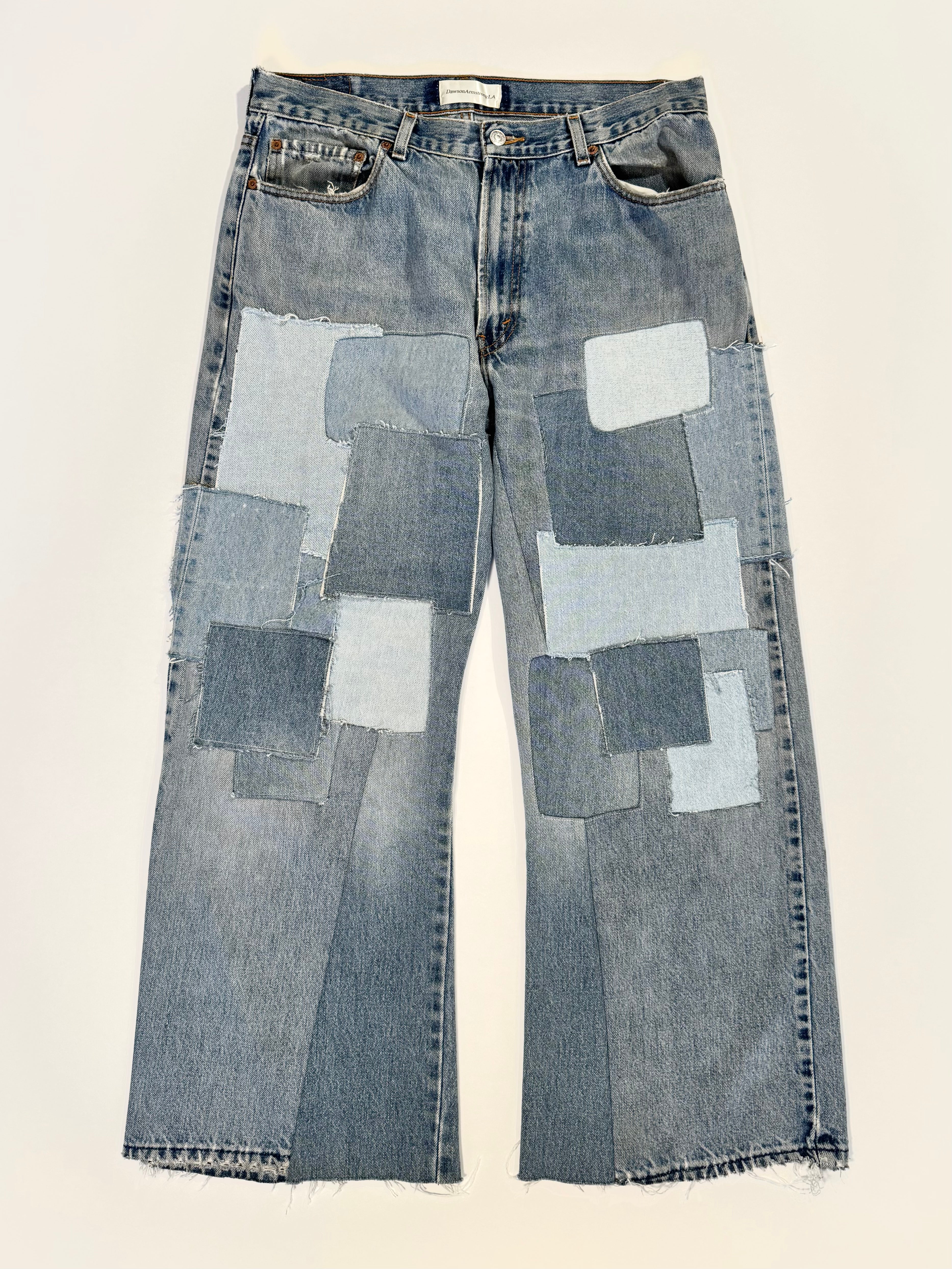 Washed Patchwork Jeans (34x30)