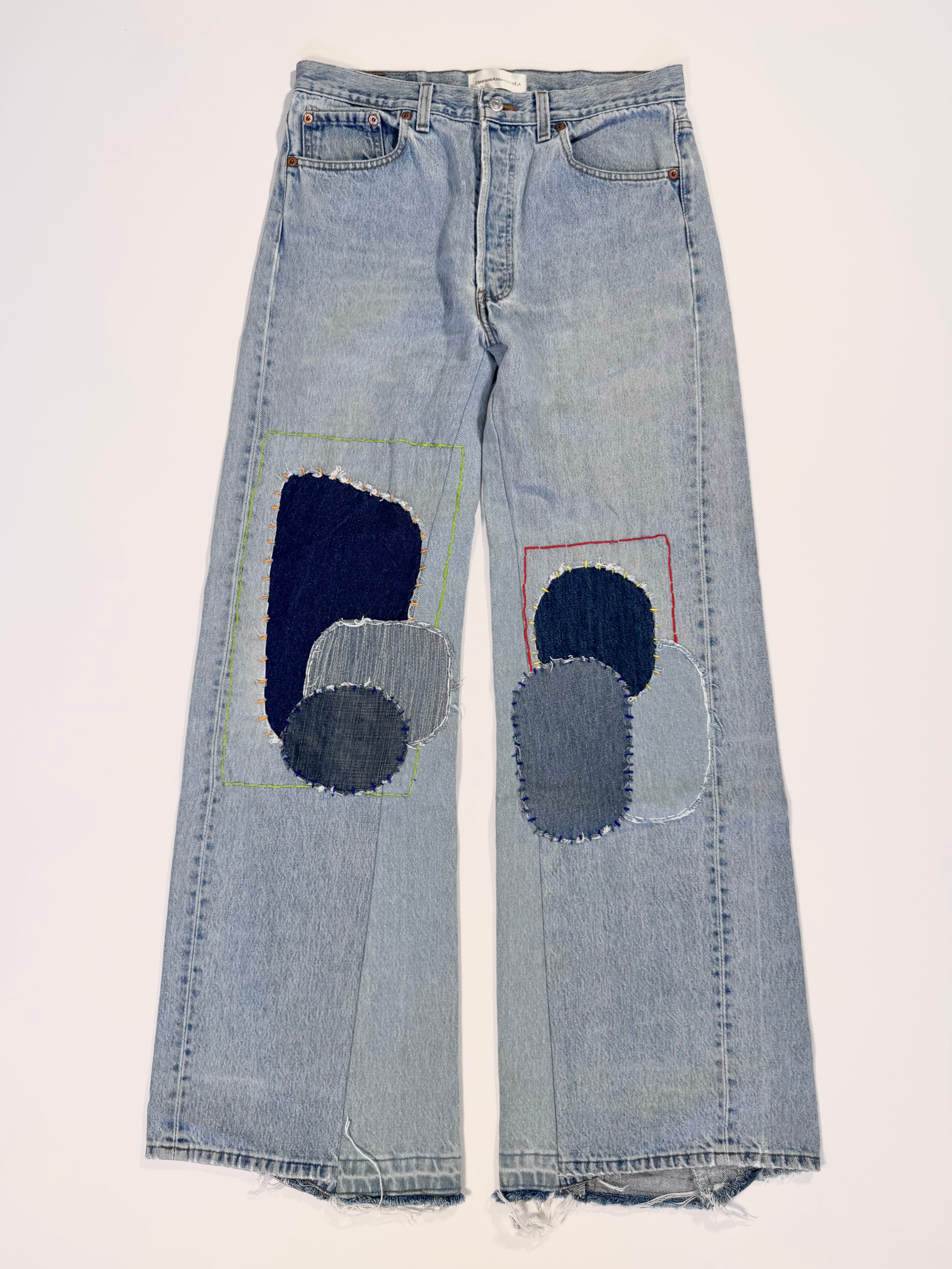 Light Wash Patchwork Jeans (32x33)