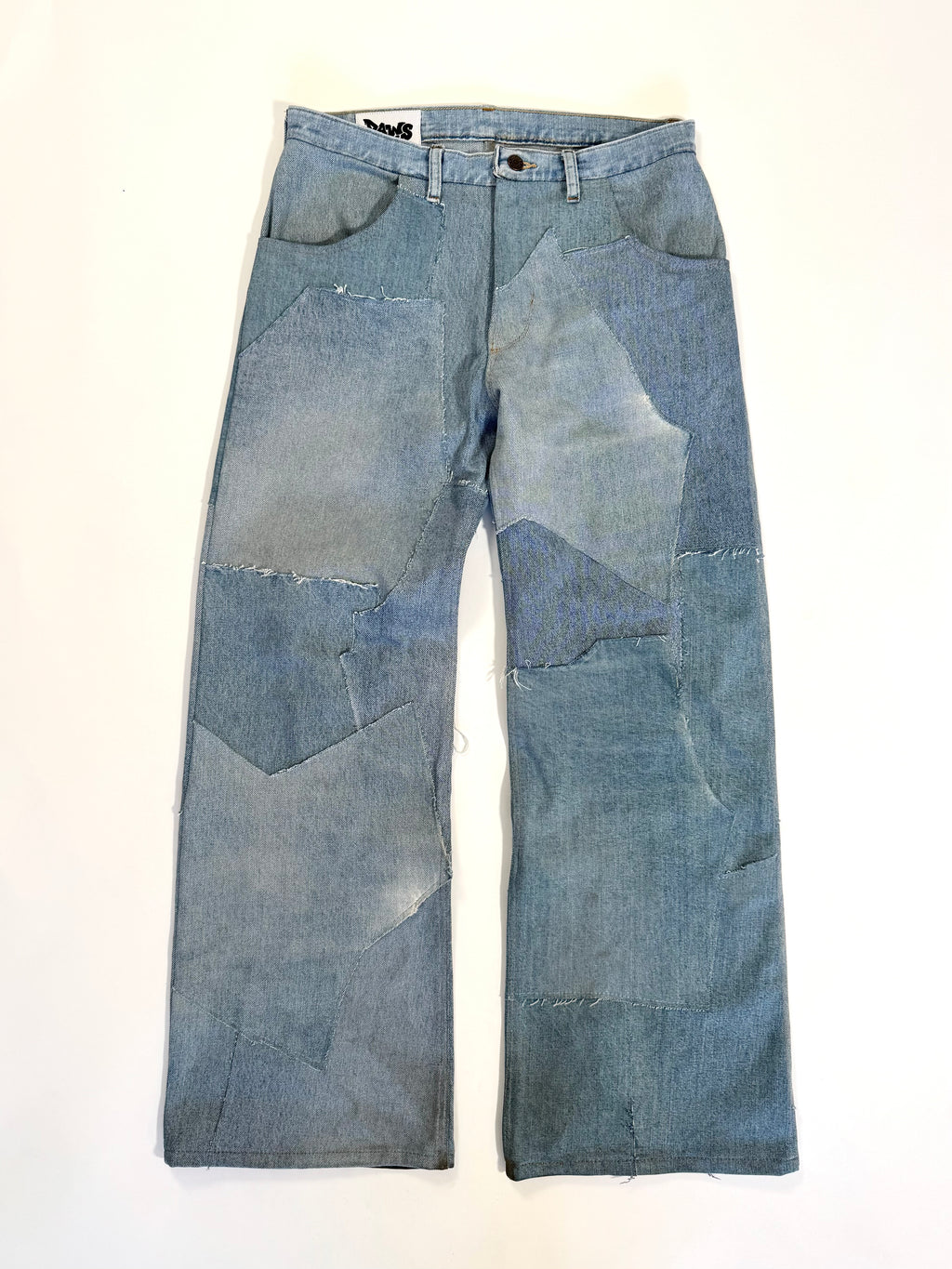 Denim Scrapwork Jeans (Size 34)