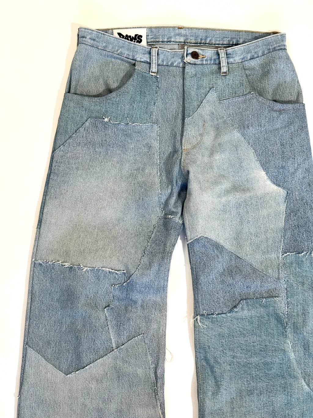Denim Scrapwork Jeans (Size 34)