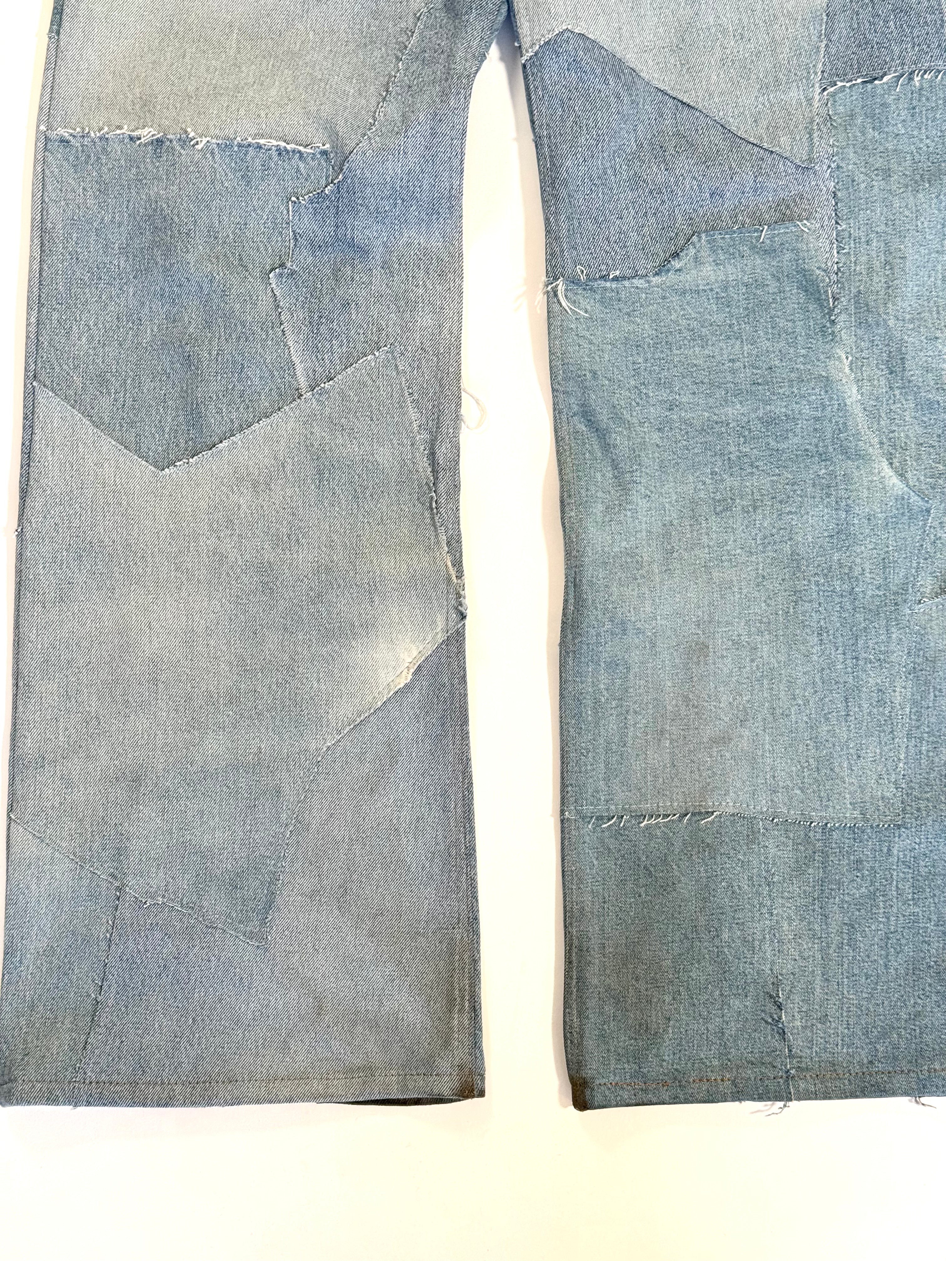 Denim Scrapwork Jeans (Size 34)