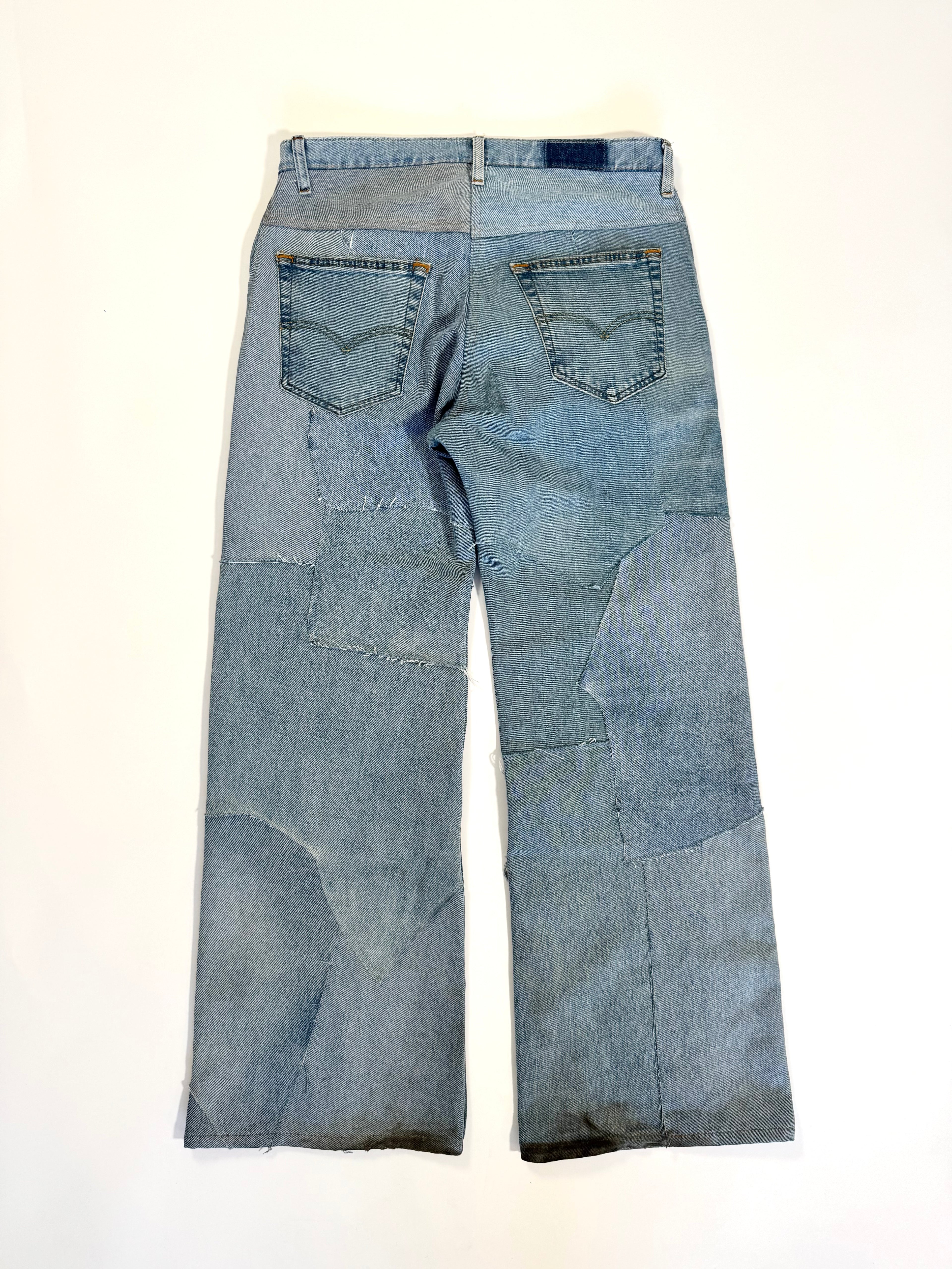 Denim Scrapwork Jeans (Size 34)