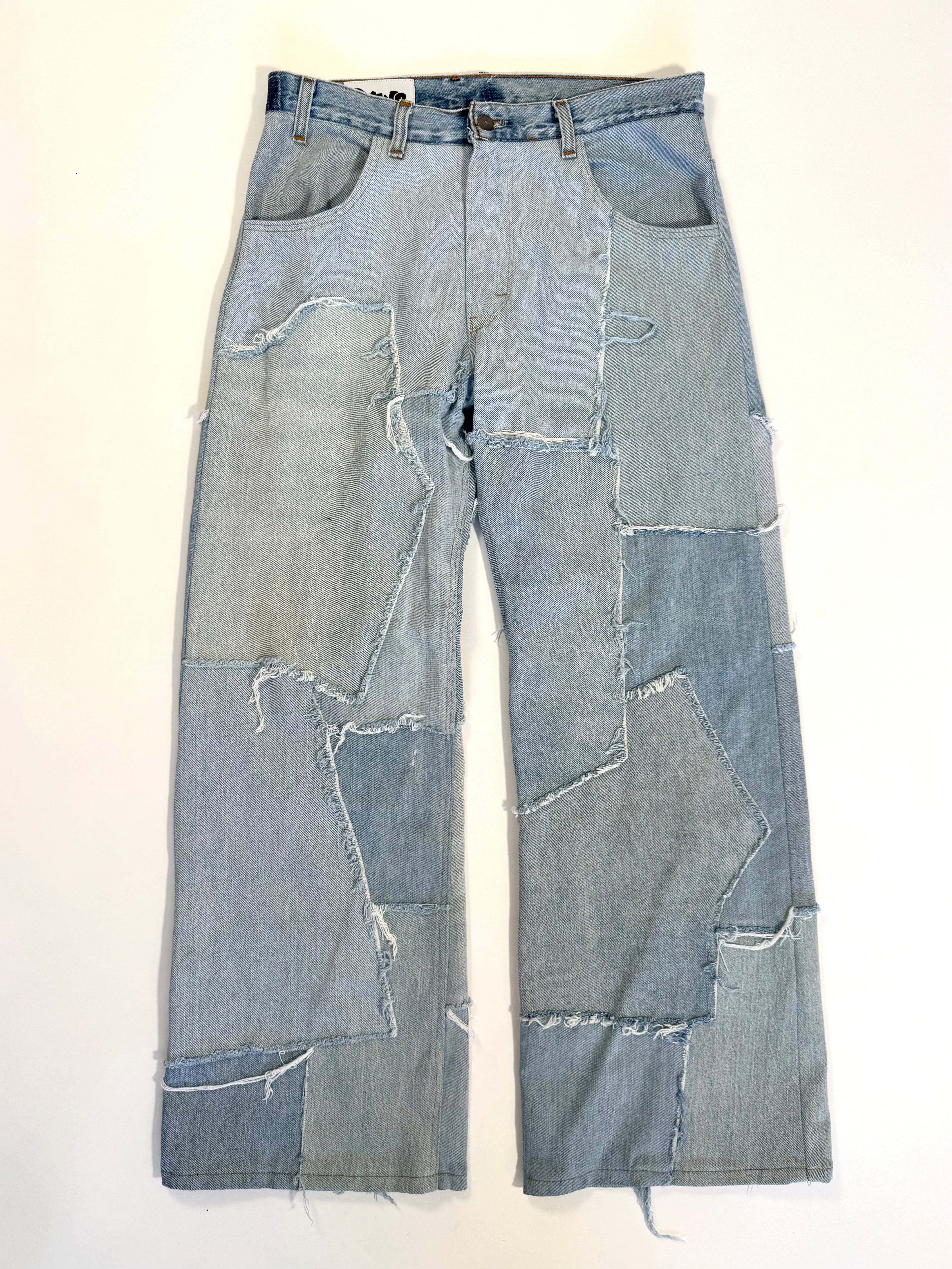 Denim Scrapwork Jeans (Size 32)