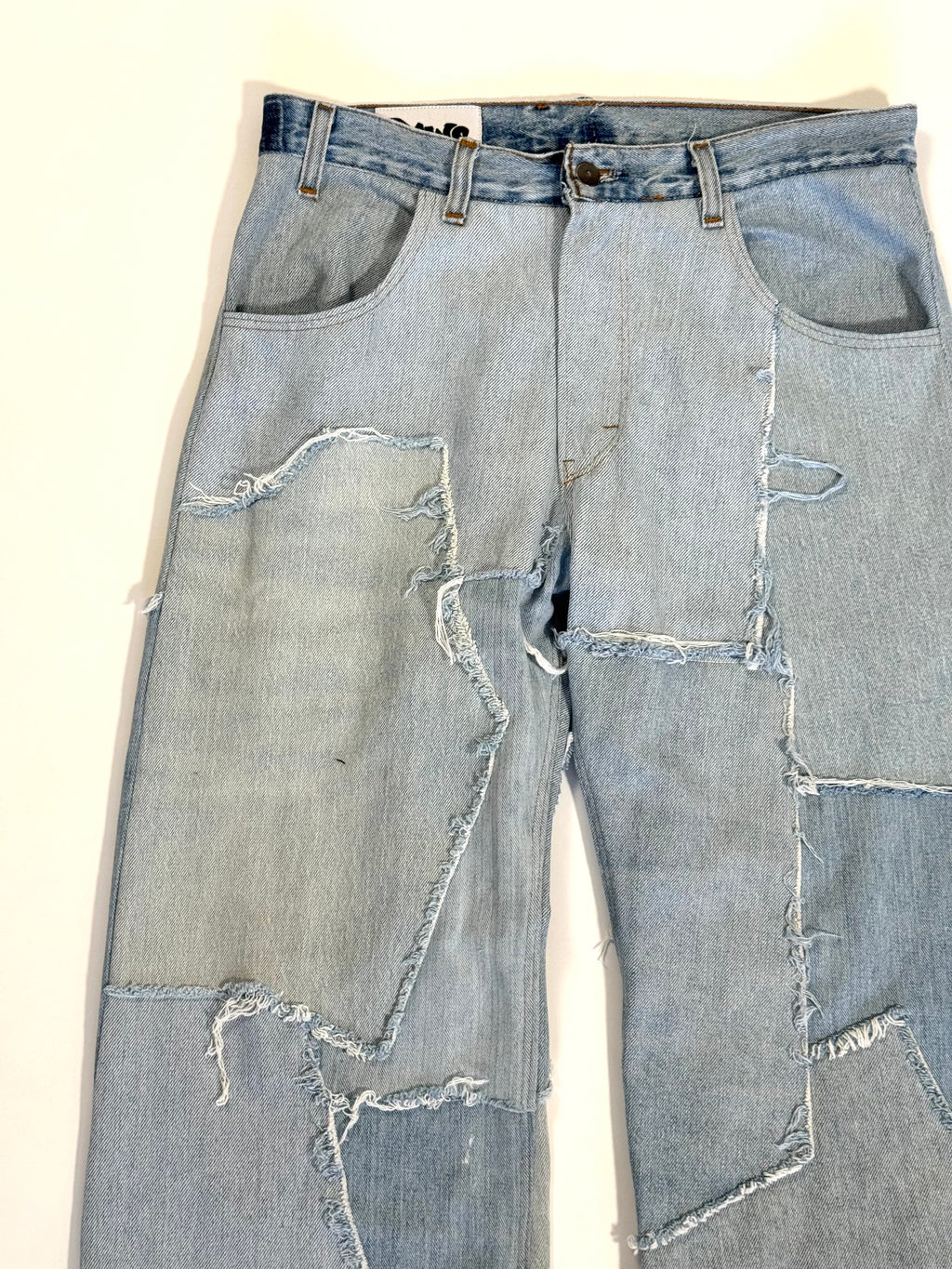 Denim Scrapwork Jeans (Size 32)