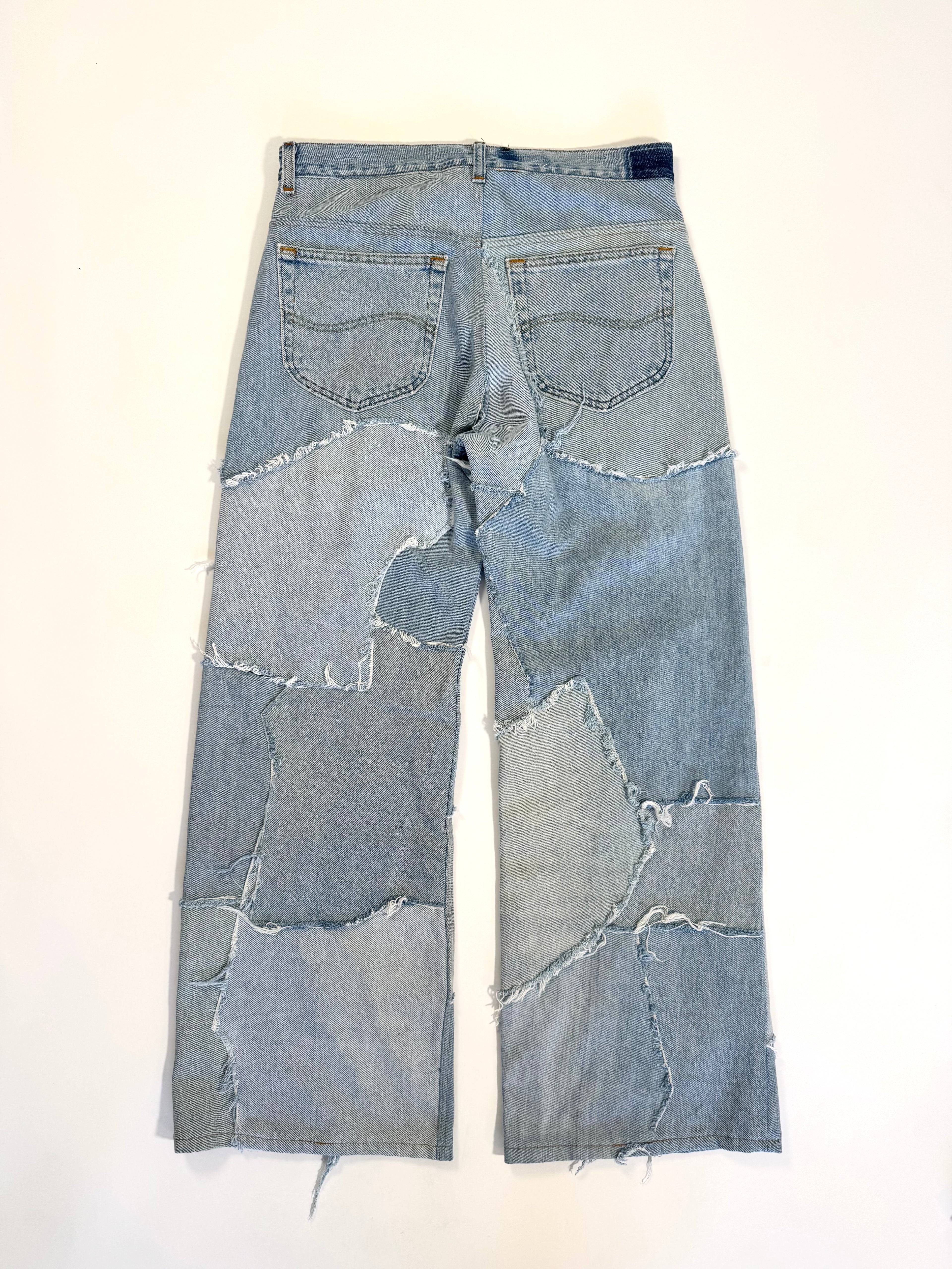 Denim Scrapwork Jeans (Size 32)